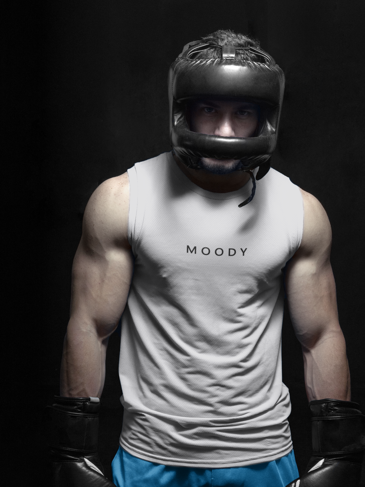 Moody Minimal Men Gym Vest-FunkyTeesClub