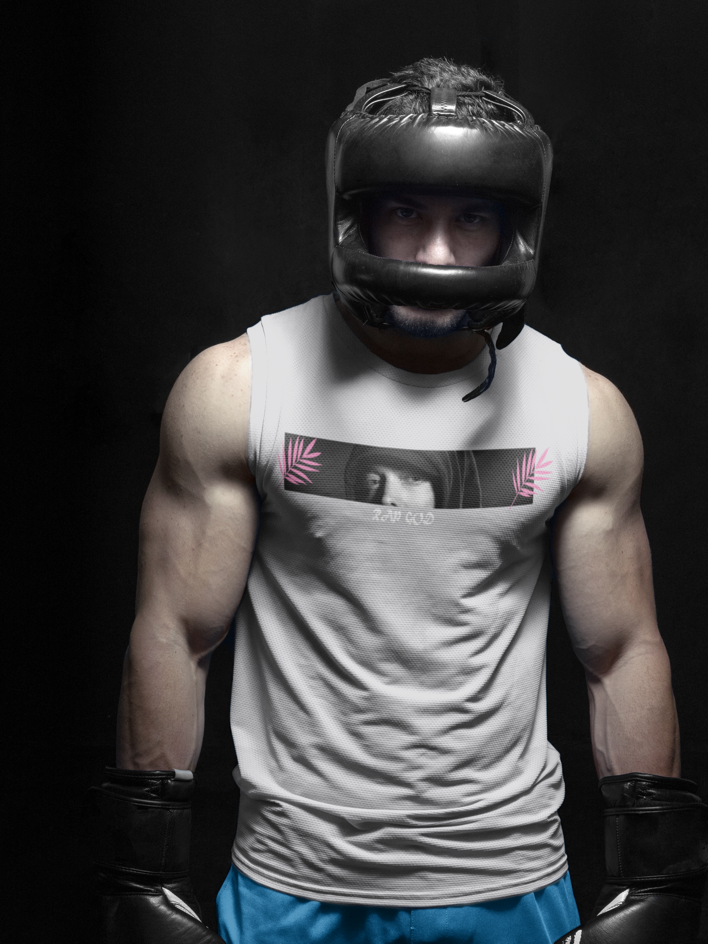 Rap God Minimal Men Gym Vest-FunkyTeesClub