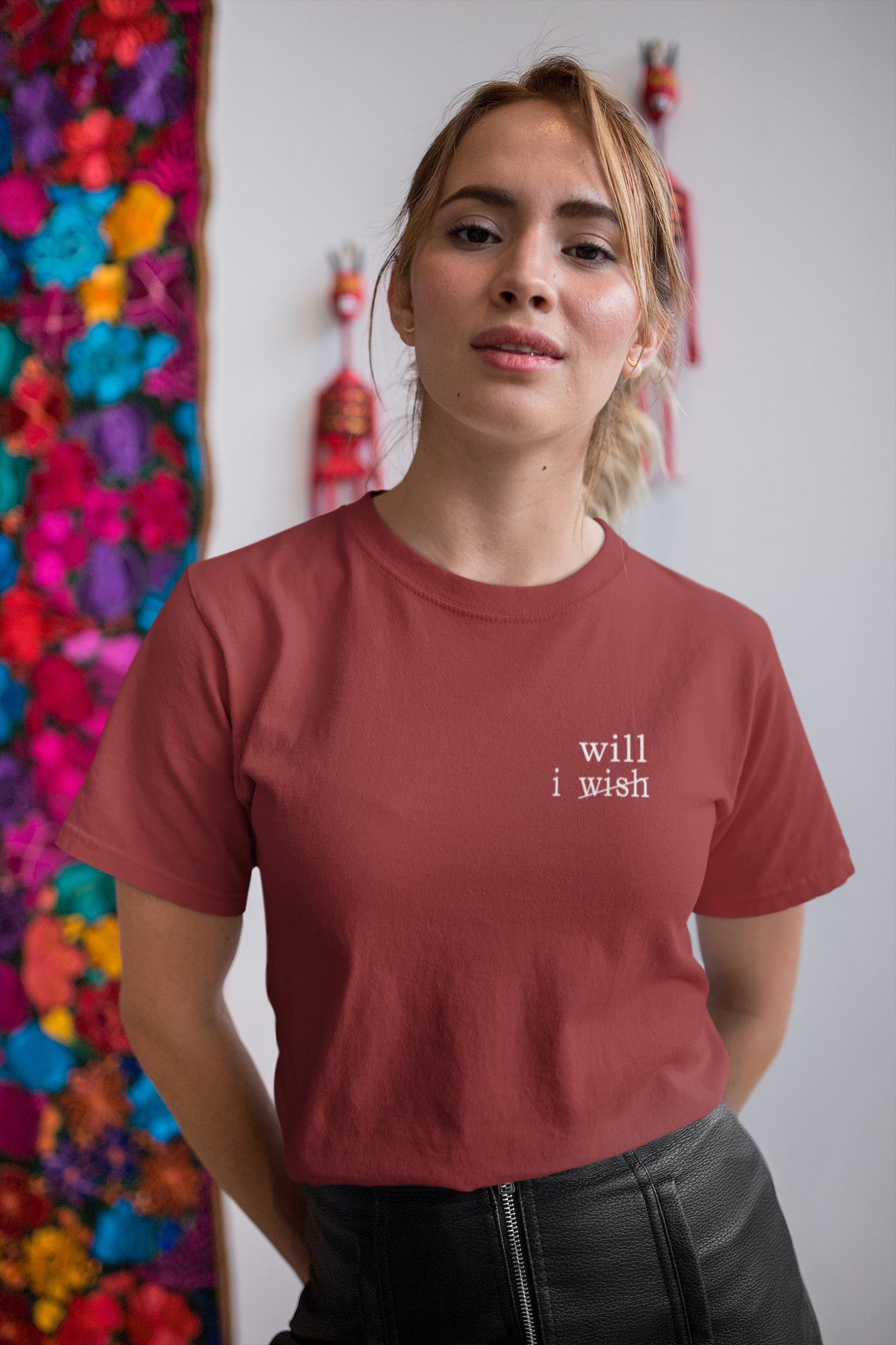 I wish I will Motivational Minimal Women Half Sleeves T-shirt- FunkyTeesClub