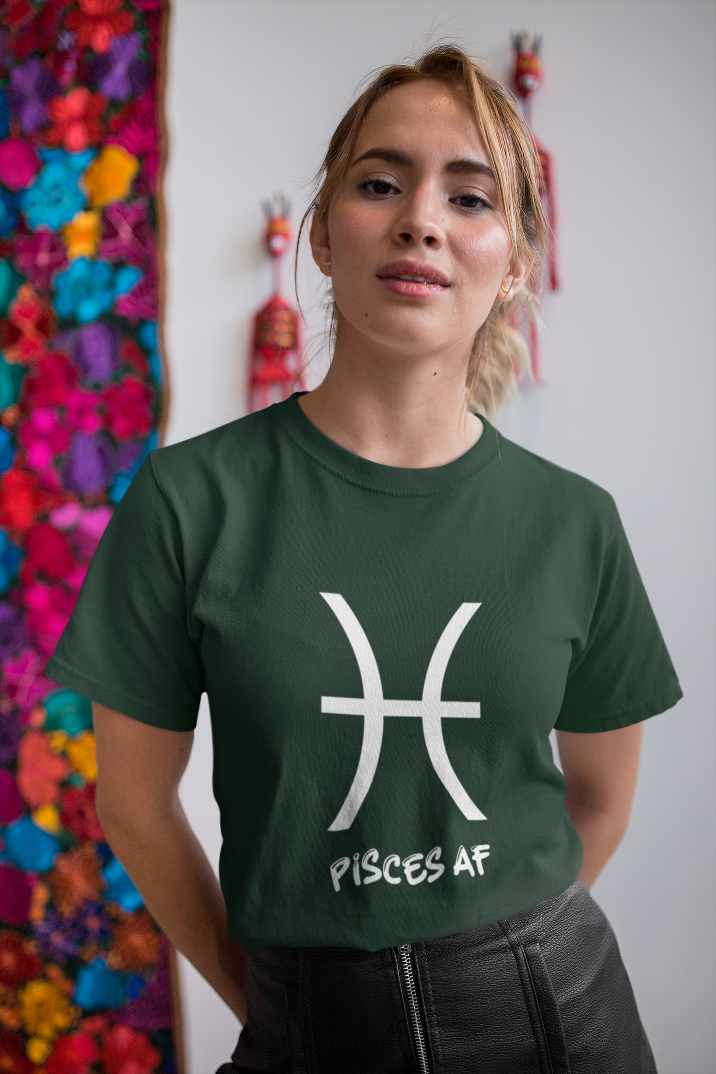 Pisces Zodiac Sign Women Half Sleeves T-shirt- FunkyTeesClub