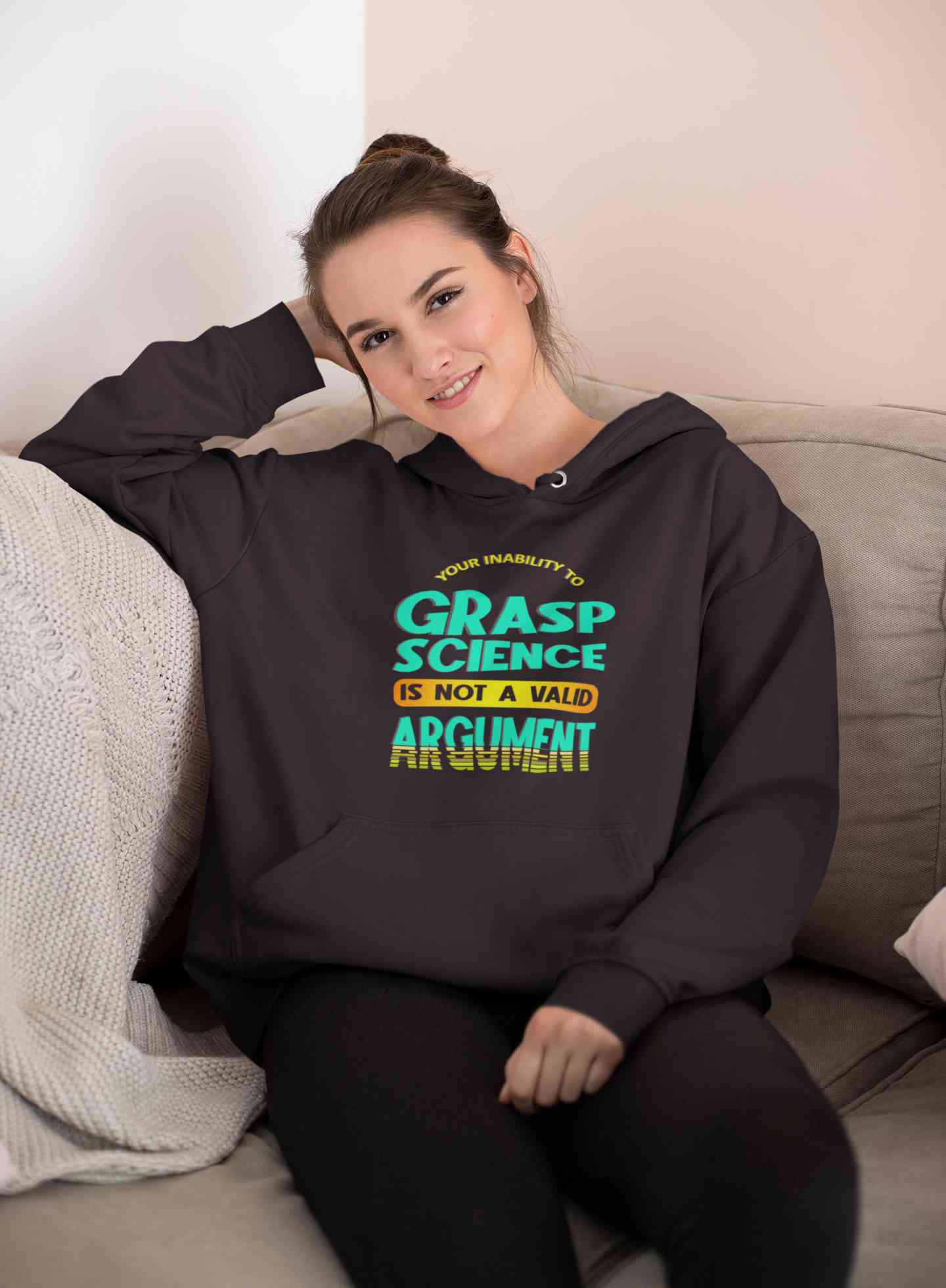 Not A Valid Argument Hoodies for Women-FunkyTeesClub