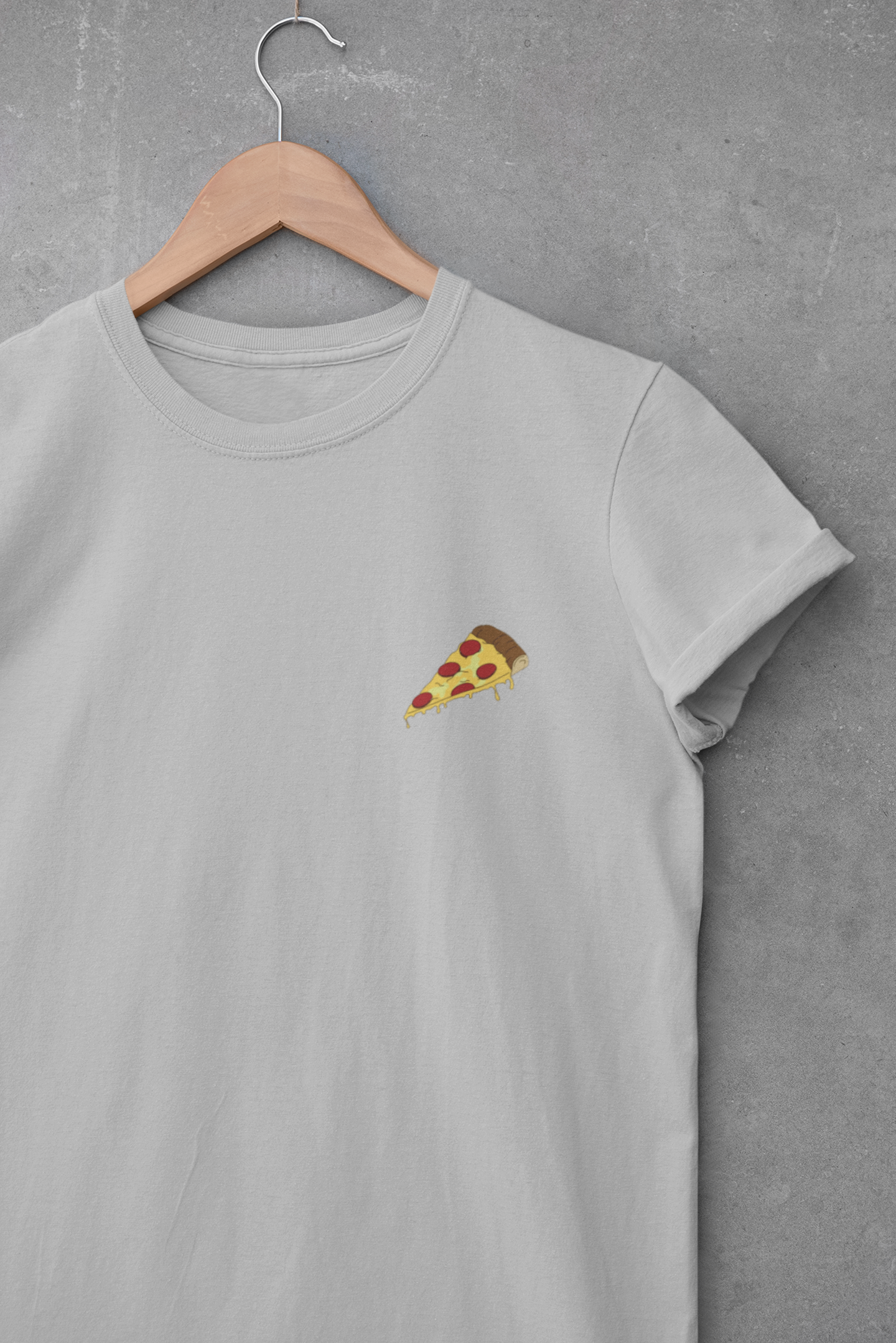 Love Pizza Minimal Mens Half Sleeves T-shirt- FunkyTeesClub