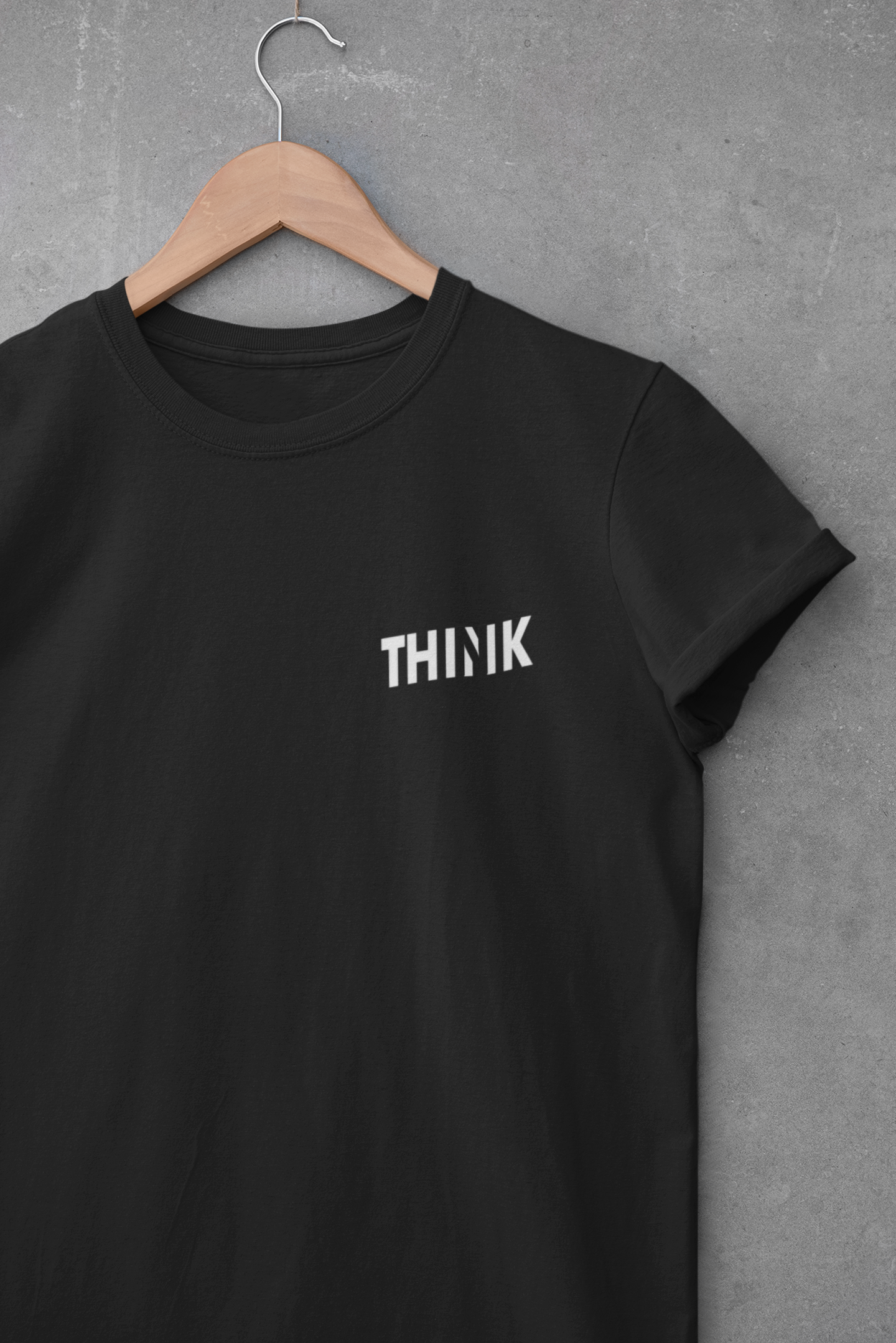 Think Minimal Women Half Sleeves T-shirt- FunkyTeesClub