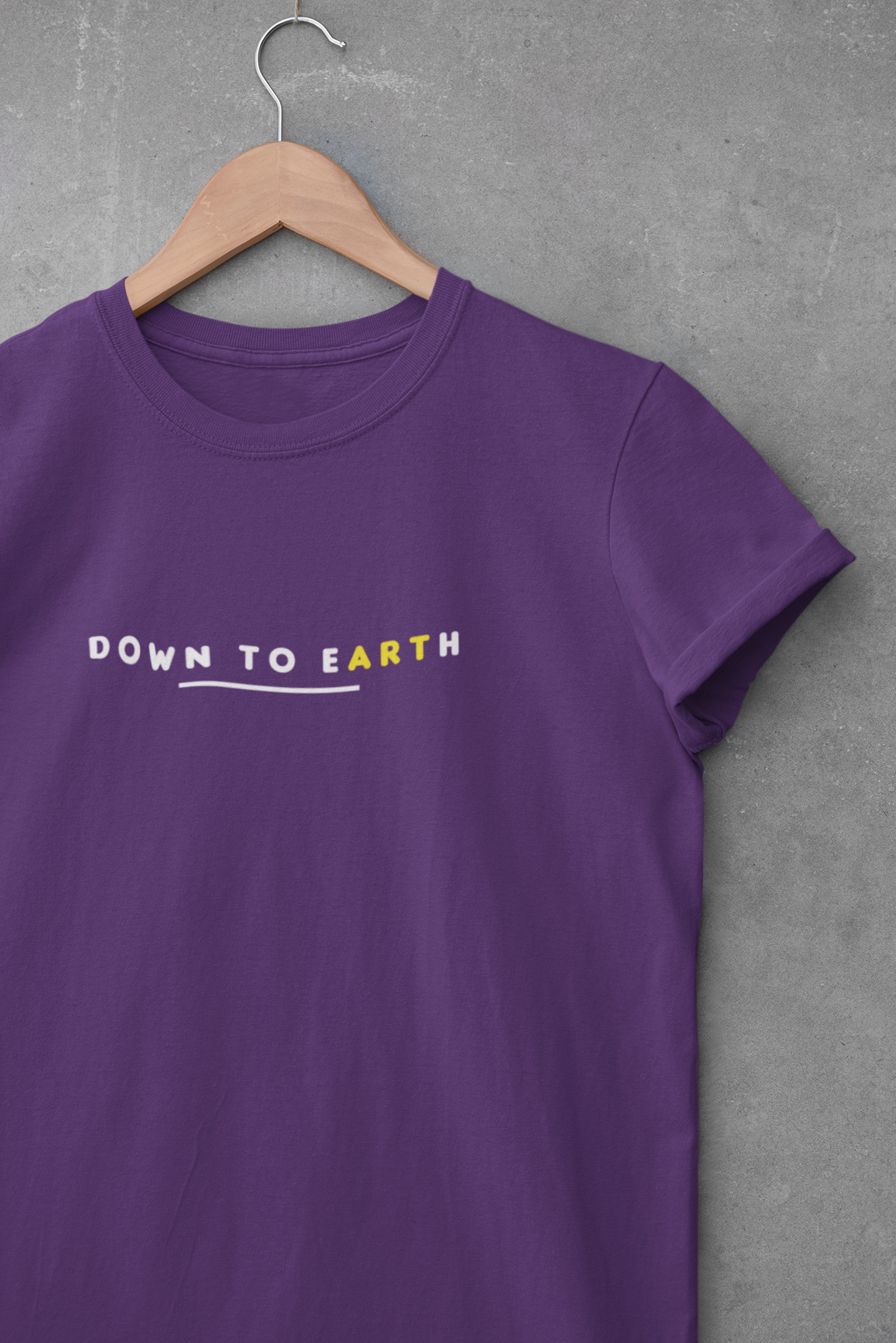 Down To Earth Quotes Women Half Sleeves T-shirt- FunkyTeesClub