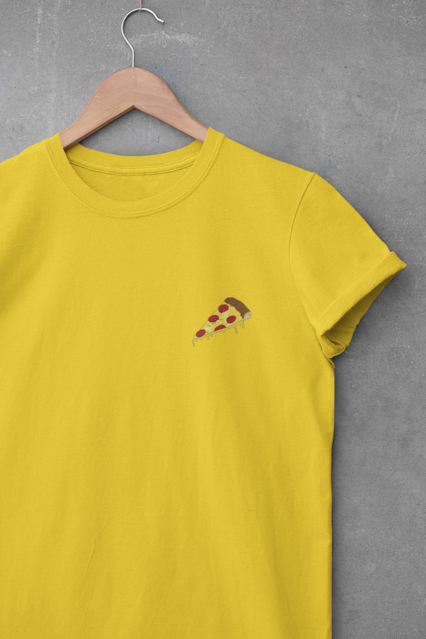 Love Pizza Minimal Mens Half Sleeves T-shirt- FunkyTeesClub