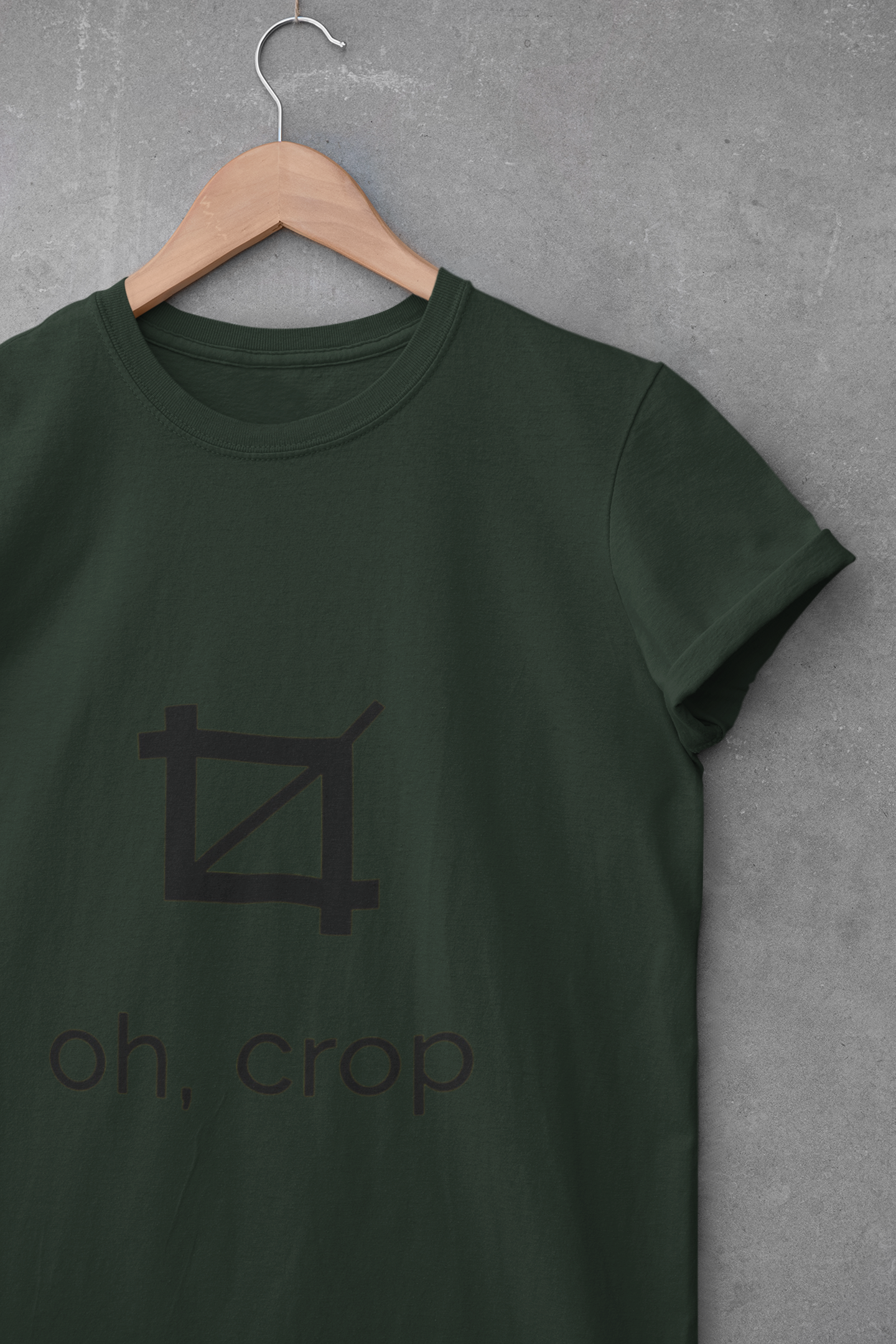Oh Crop Mens Half Sleeves T-shirt- FunkyTeesClub