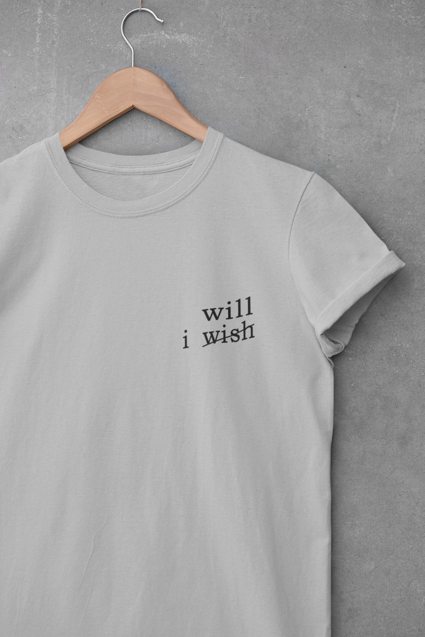 I wish I will Minimal Mens Half Sleeves T-shirt- FunkyTeesClub