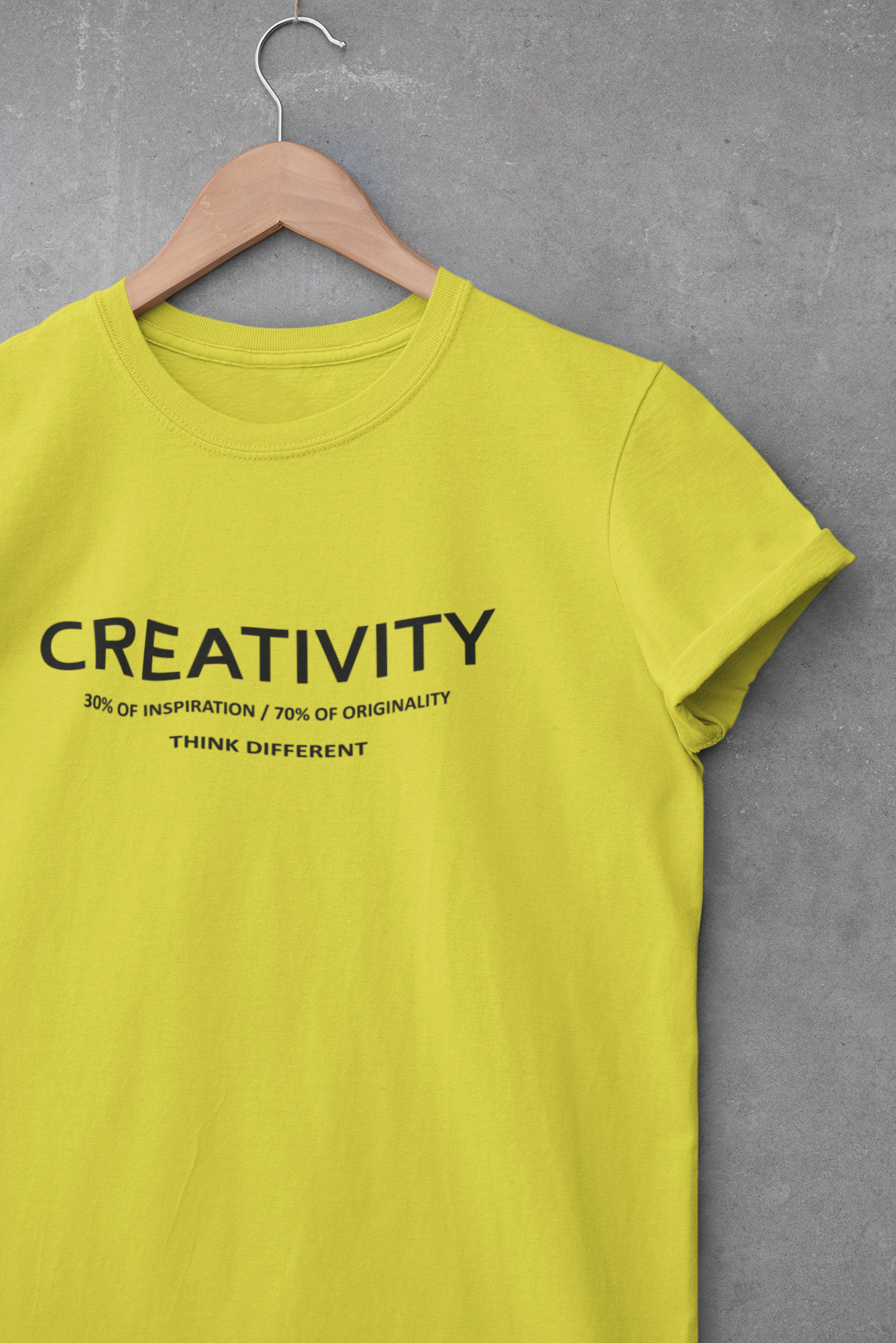 Creativity Quotes Mens Half Sleeves T-shirt- FunkyTeesClub