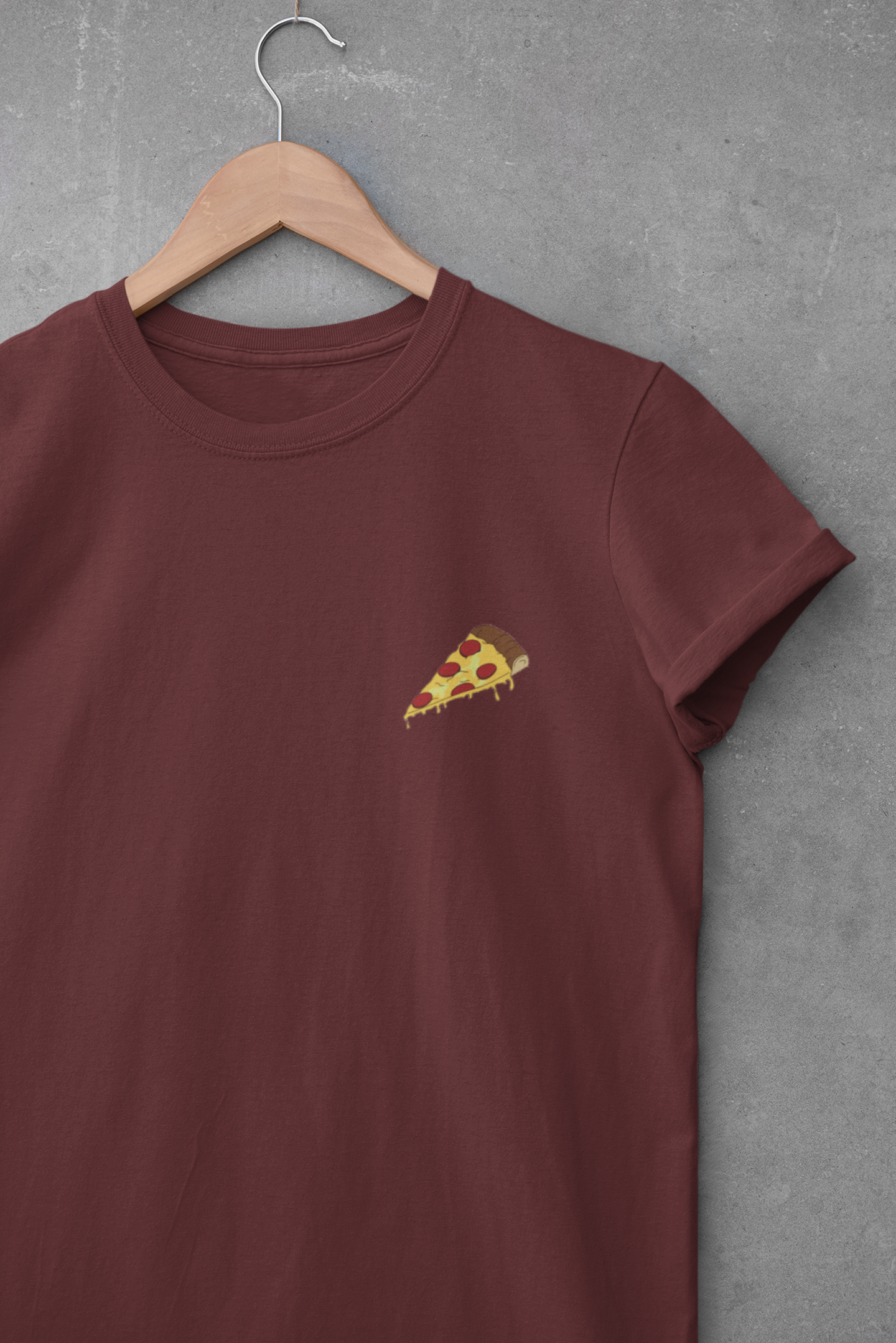 Love Pizza Minimal Mens Half Sleeves T-shirt- FunkyTeesClub