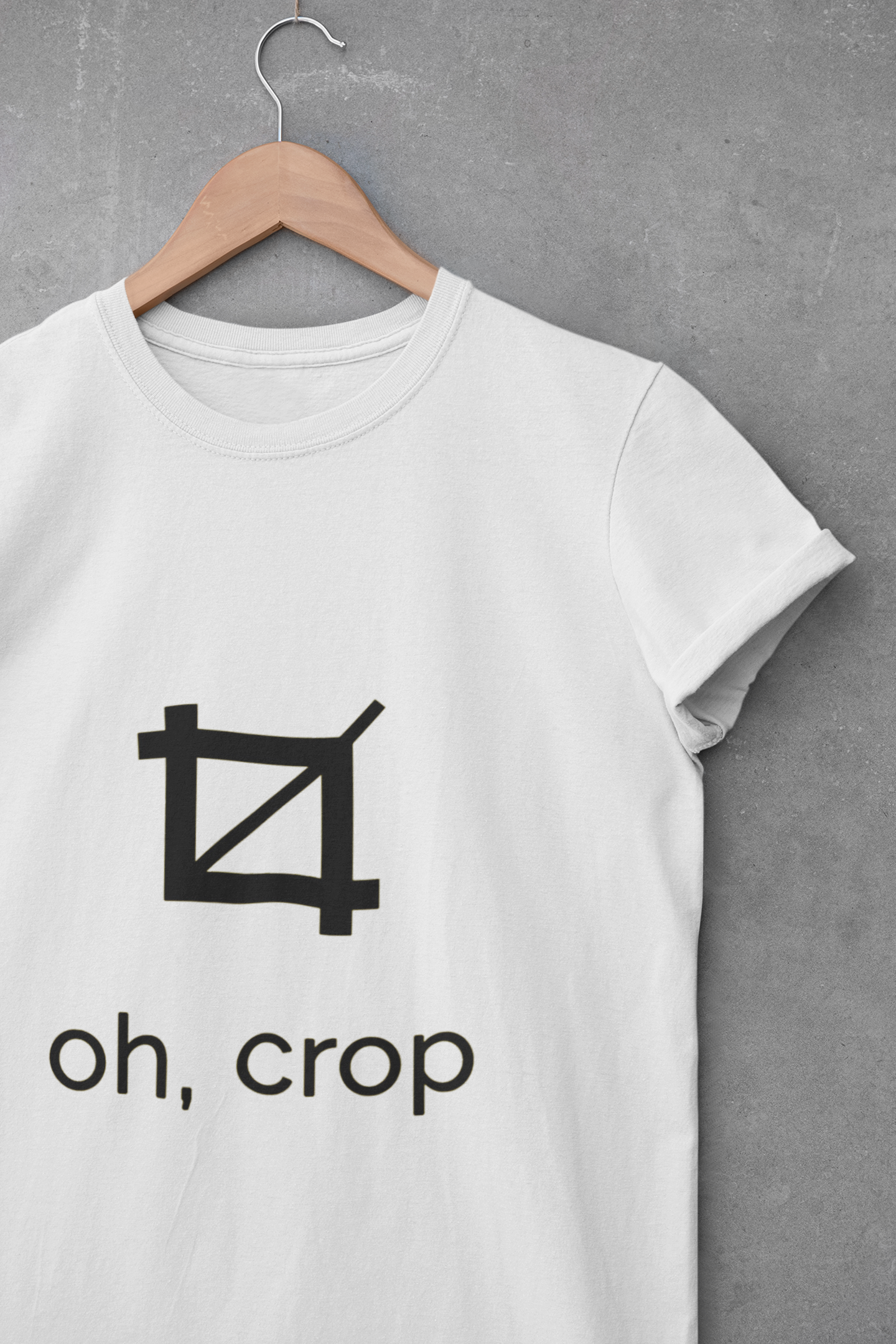 Oh Crop Mens Half Sleeves T-shirt- FunkyTeesClub