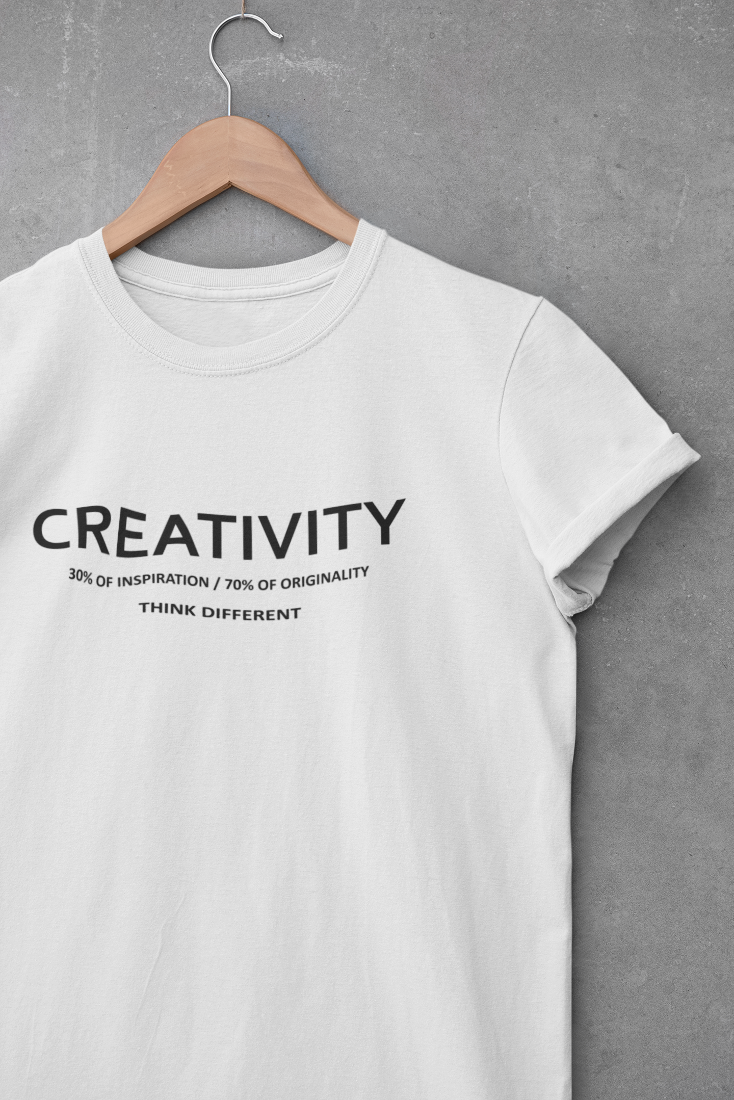 Creativity Quotes Mens Half Sleeves T-shirt- FunkyTeesClub