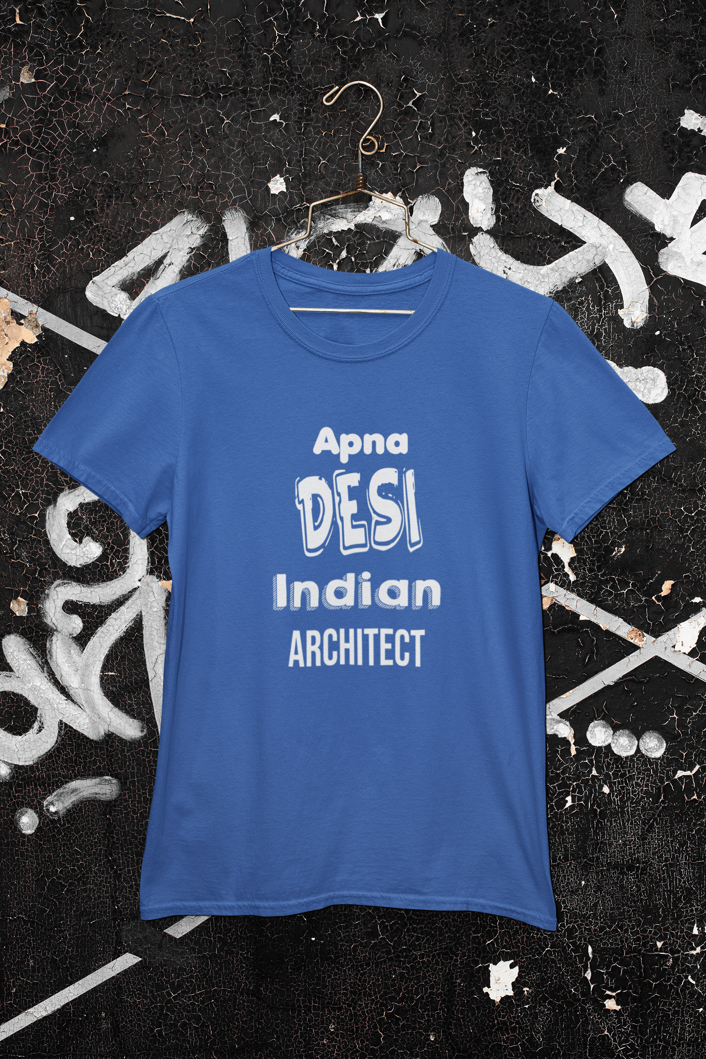 Apna Desi Indian Architect Profession Mens Half Sleeves T-shirt- FunkyTeesClub