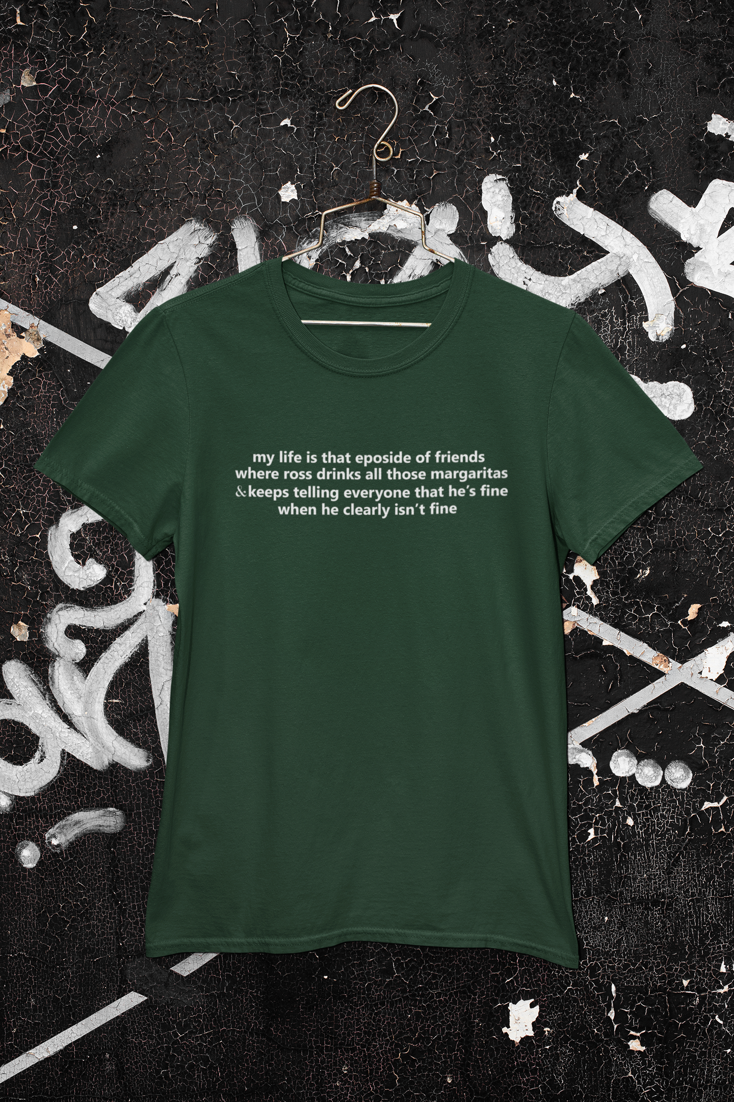 My Life Is That Eposide of Friends Mens Half Sleeves T-shirt- FunkyTeesClub