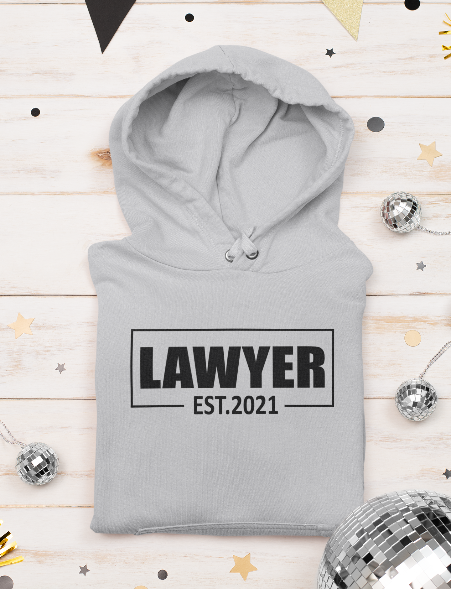 Lawyer Estd 2021 Hoodies for Women-FunkyTeesClub