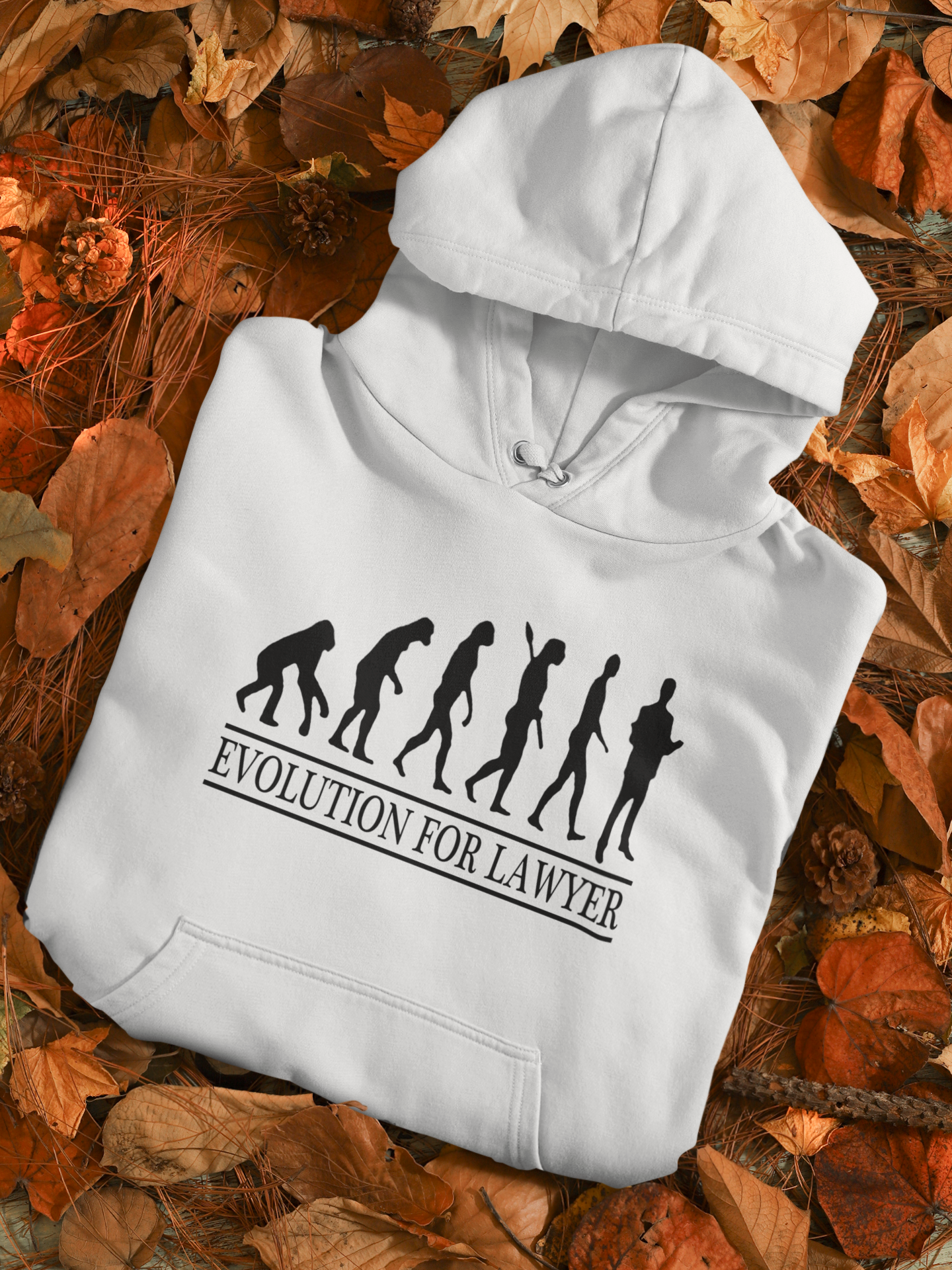 Lawyer Evolution Hoodies for Women-FunkyTeesClub