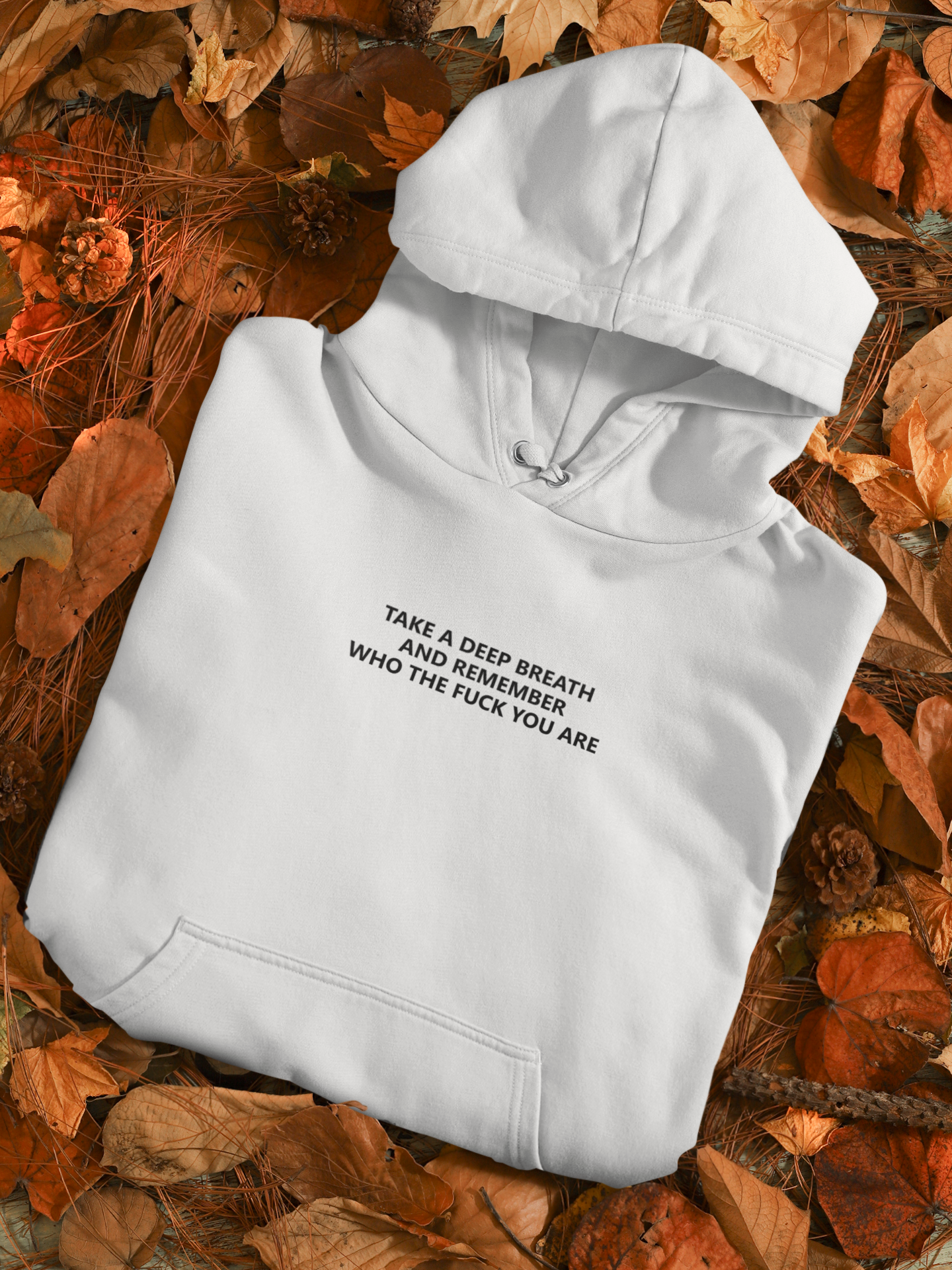 Take A Deep Breath And Remember Who The Fuck You Are Hoodies for Women-FunkyTeesClub