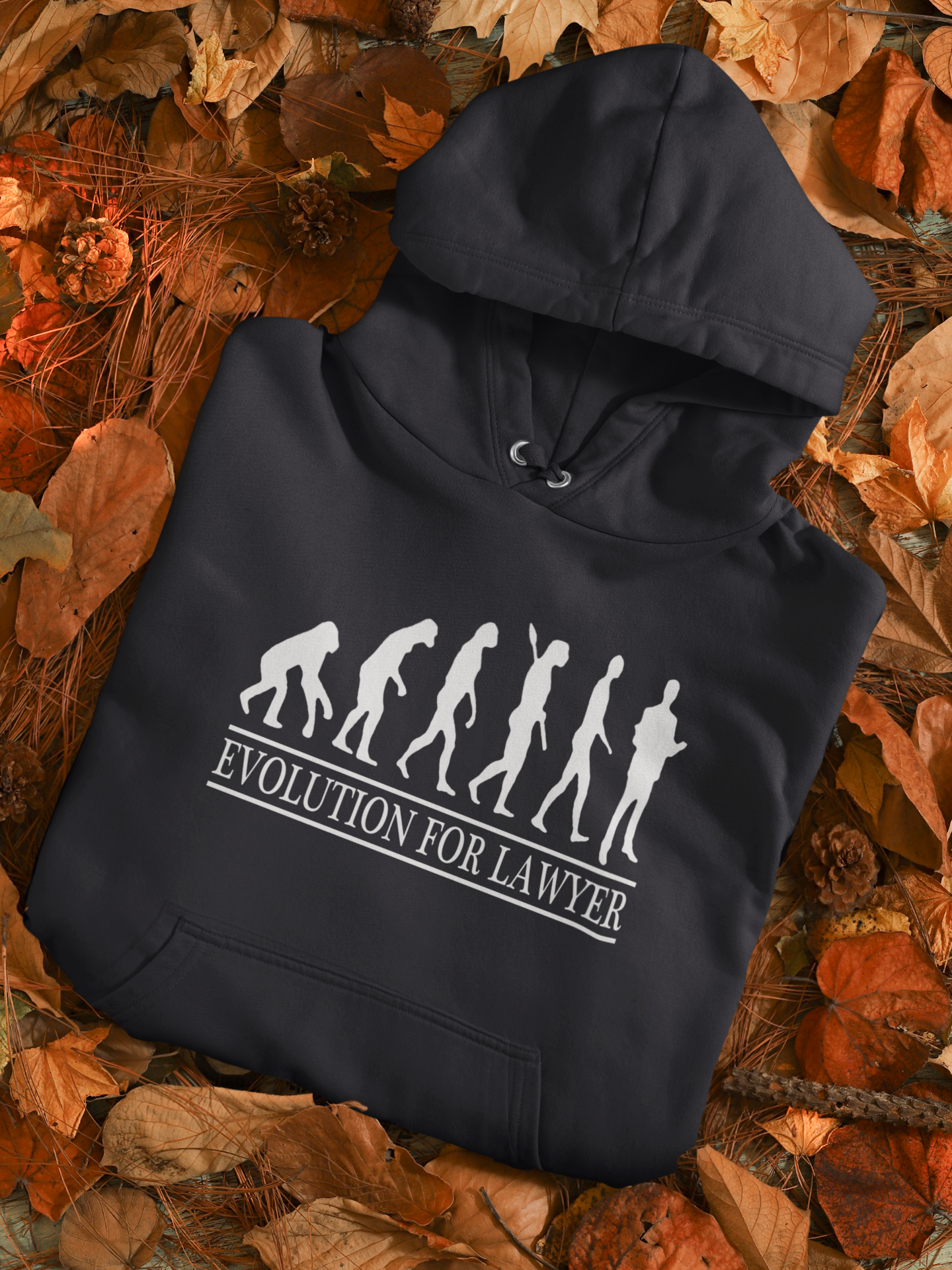 Lawyer Evolution Men Hoodies-FunkyTeesClub
