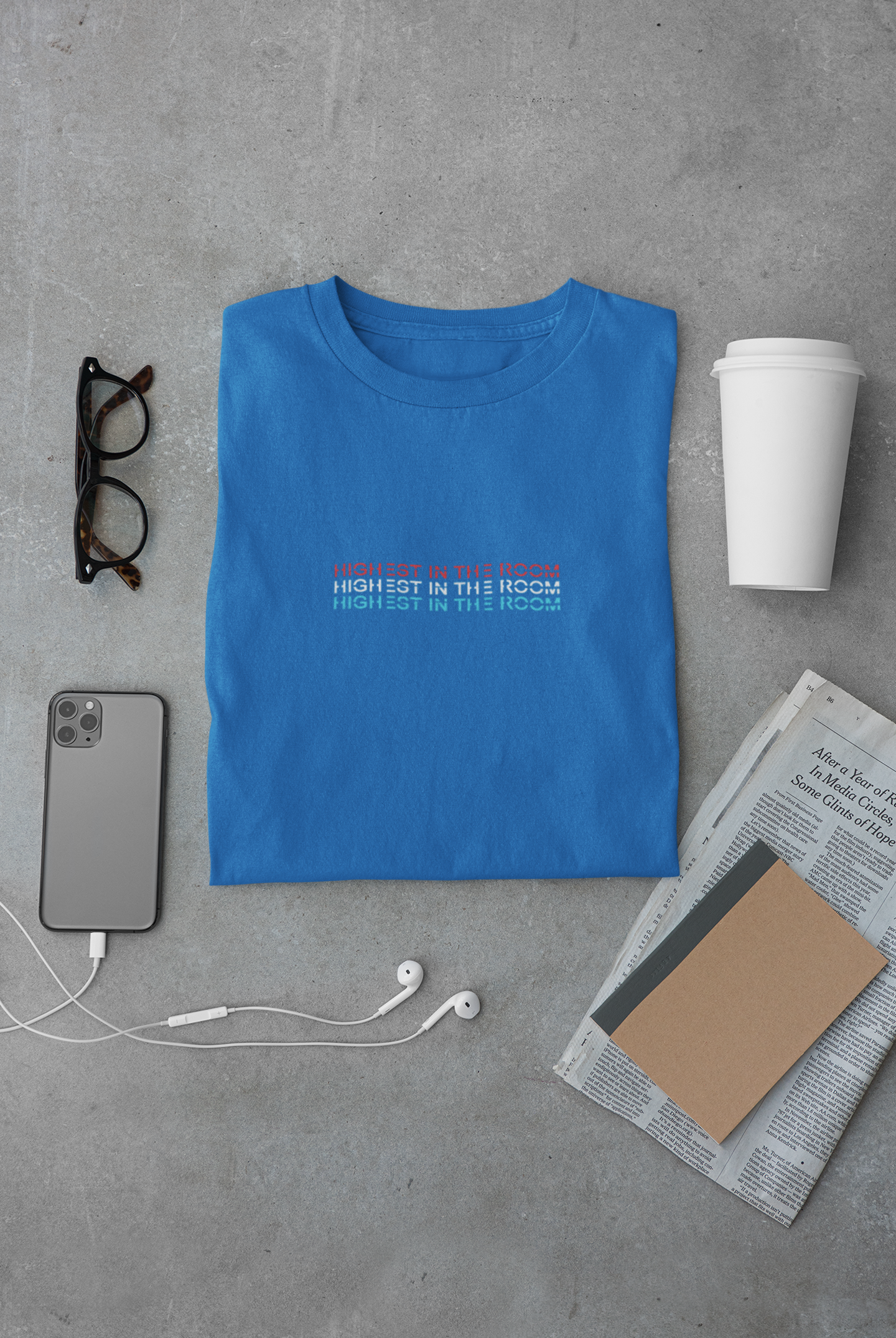 Highest in the room Minimal Mens Half Sleeves T-shirt- FunkyTeesClub