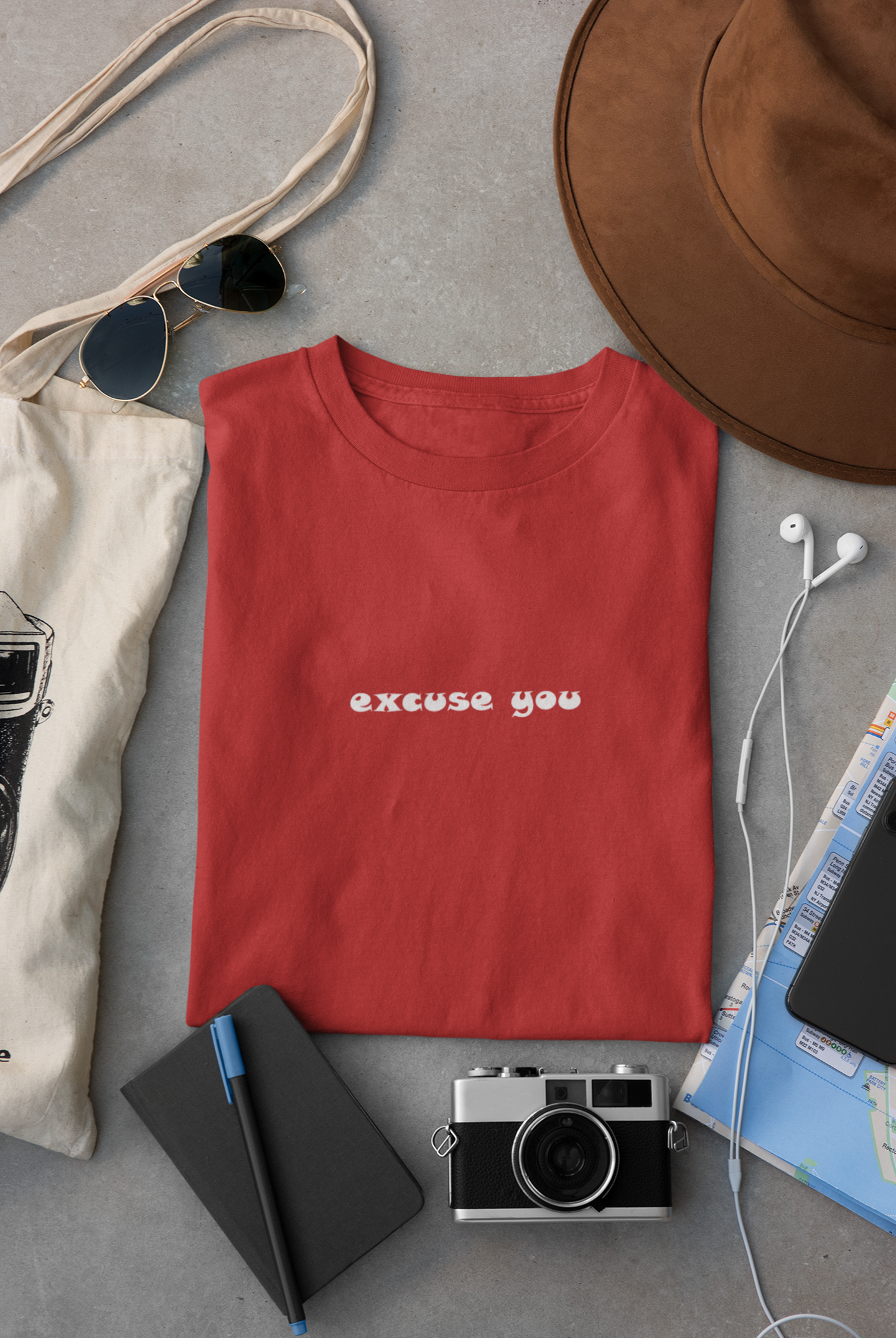 Excuse You Minimal Mens Half Sleeves T-shirt- FunkyTeesClub
