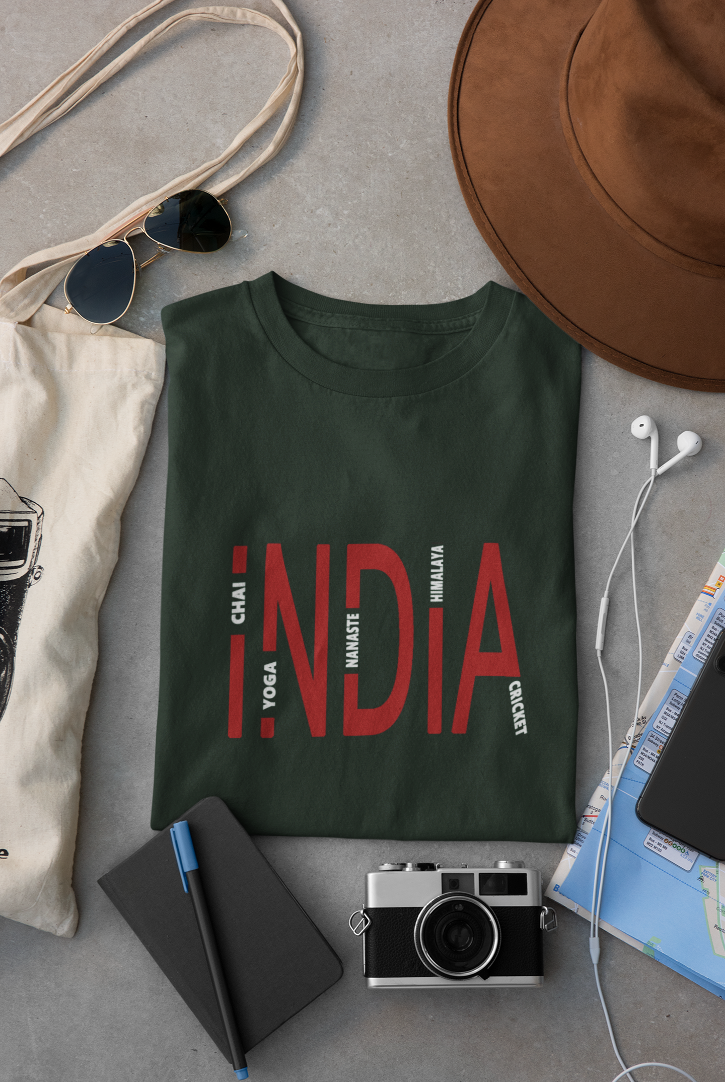 India Mens Half Sleeves T-shirt- FunkyTeesClub