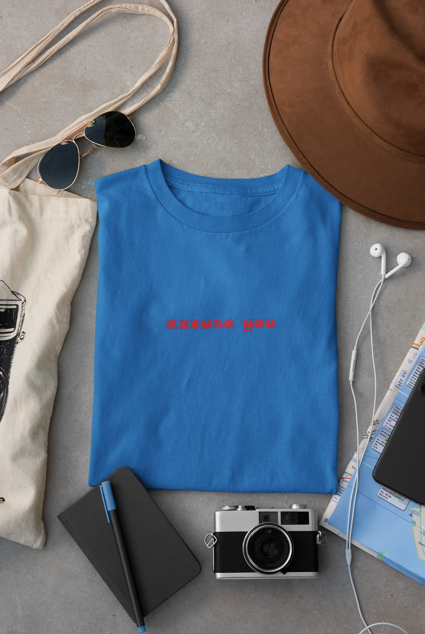 Excuse You Minimal Mens Half Sleeves T-shirt- FunkyTeesClub