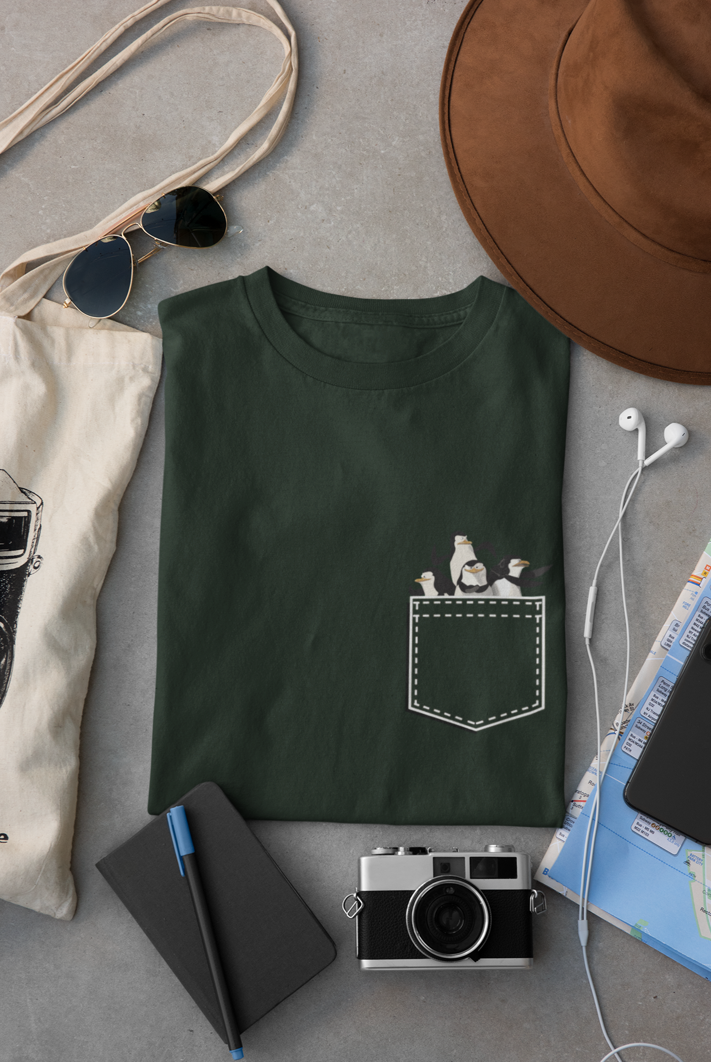 Penguin Women Half Sleeves T-shirt- FunkyTeesClub