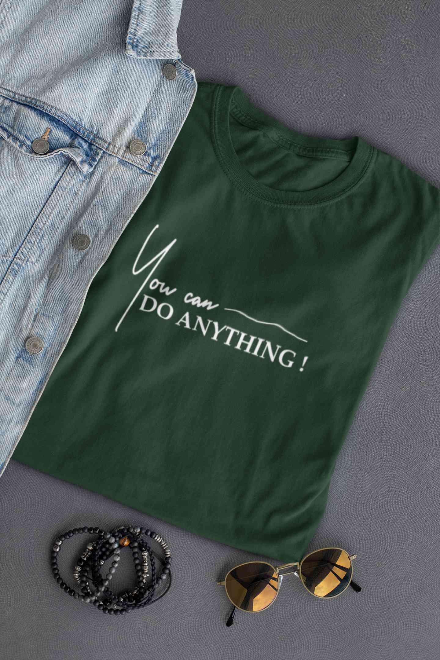 You Can Do Anything Women Half Sleeves T-shirt- FunkyTeesClub