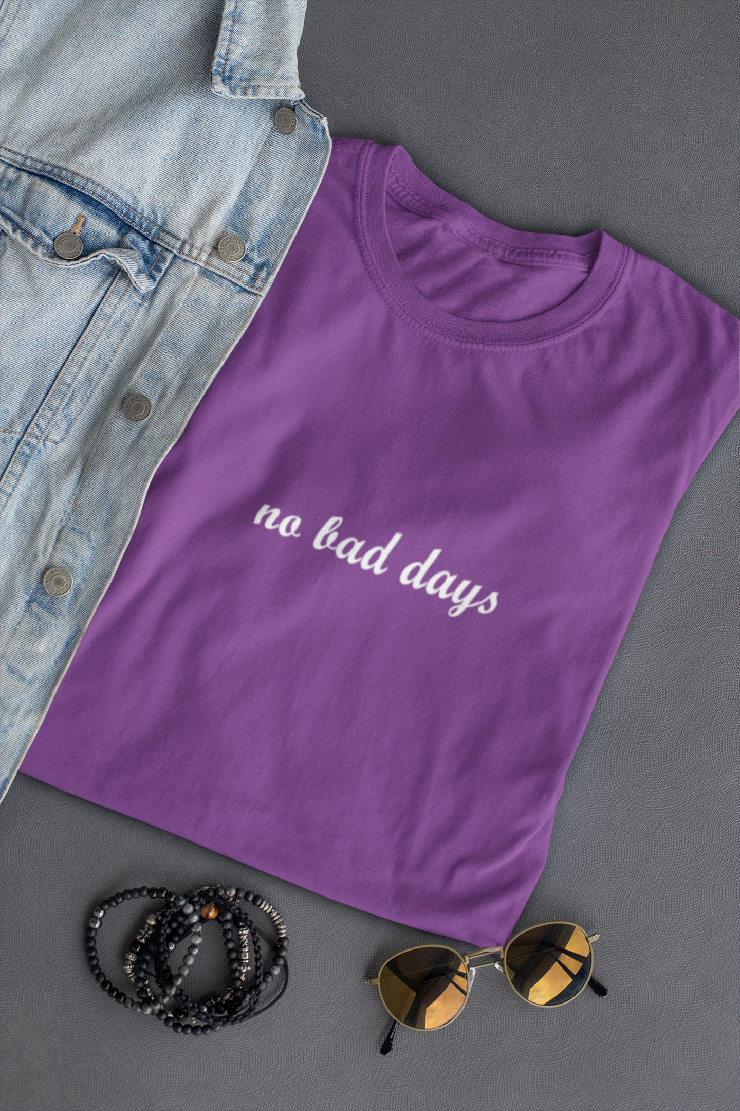 No Bad Days Minimal Mens Half Sleeves T-shirt- FunkyTeesClub