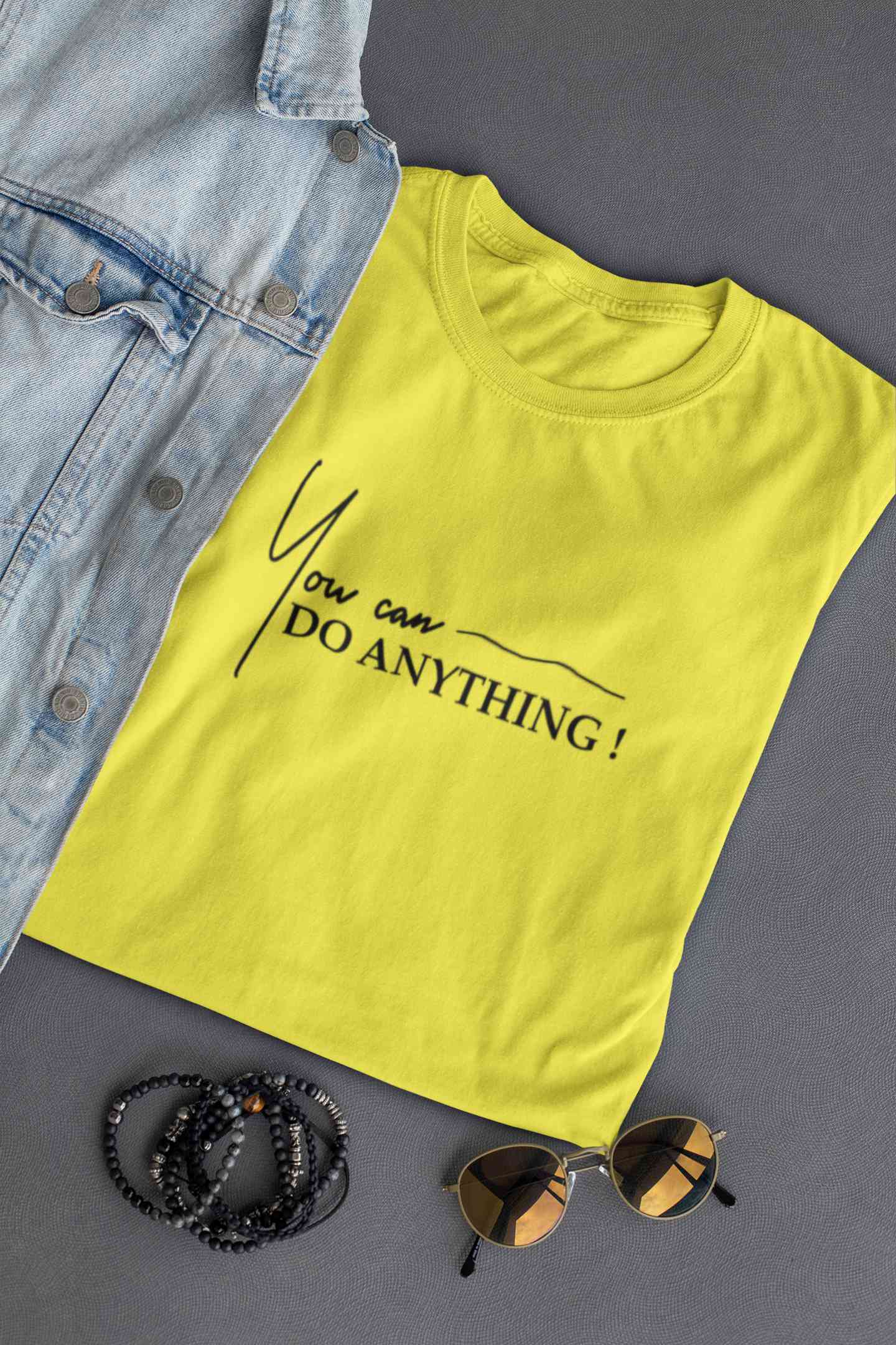 You Can Do Anything Mens Half Sleeves T-shirt- FunkyTeesClub