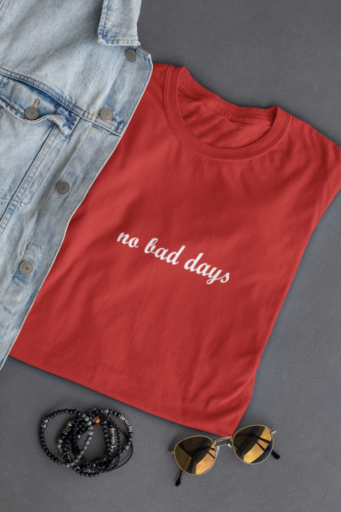 No Bad Days Minimal Women Half Sleeves T-shirt- FunkyTeesClub