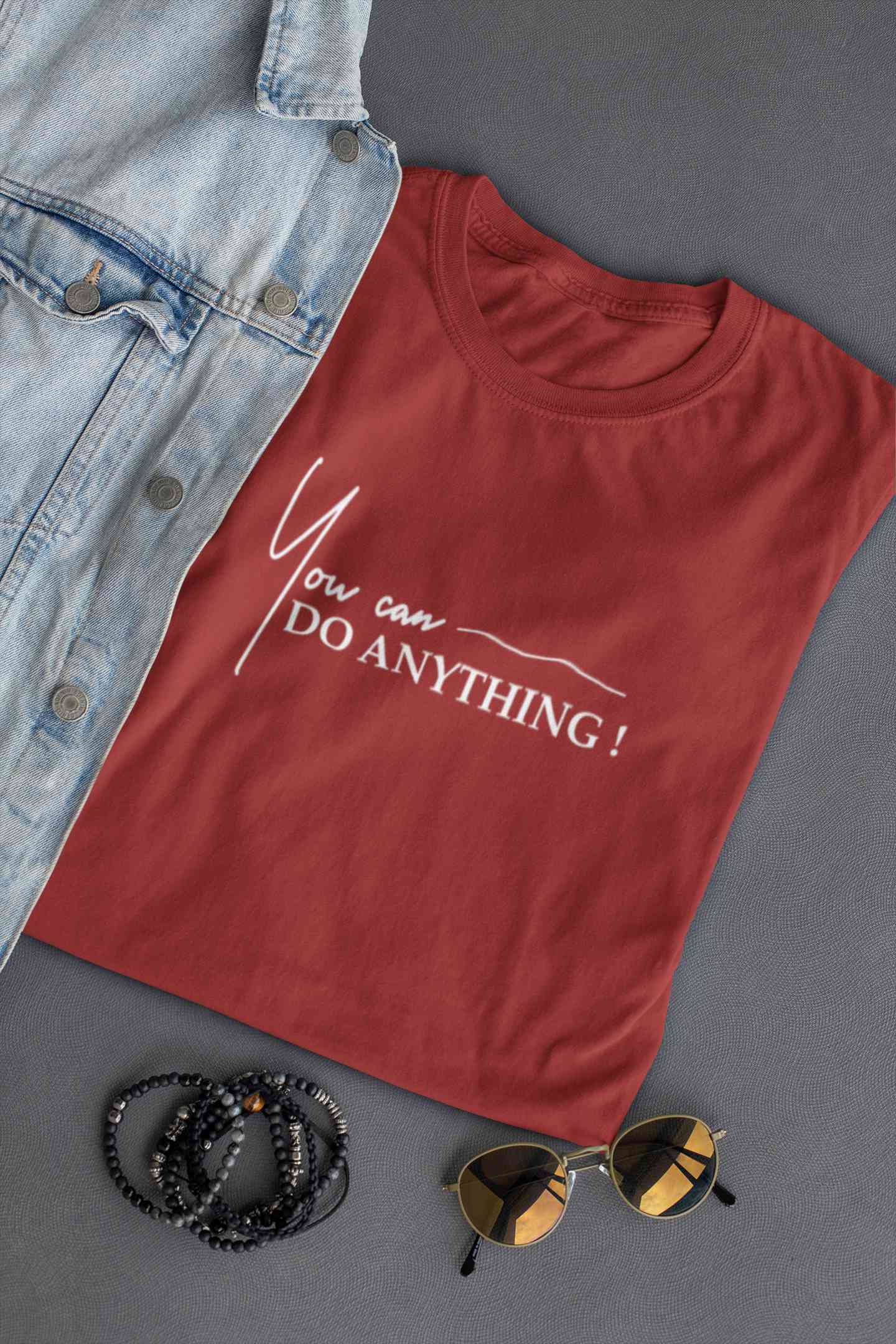 You Can Do Anything Mens Half Sleeves T-shirt- FunkyTeesClub