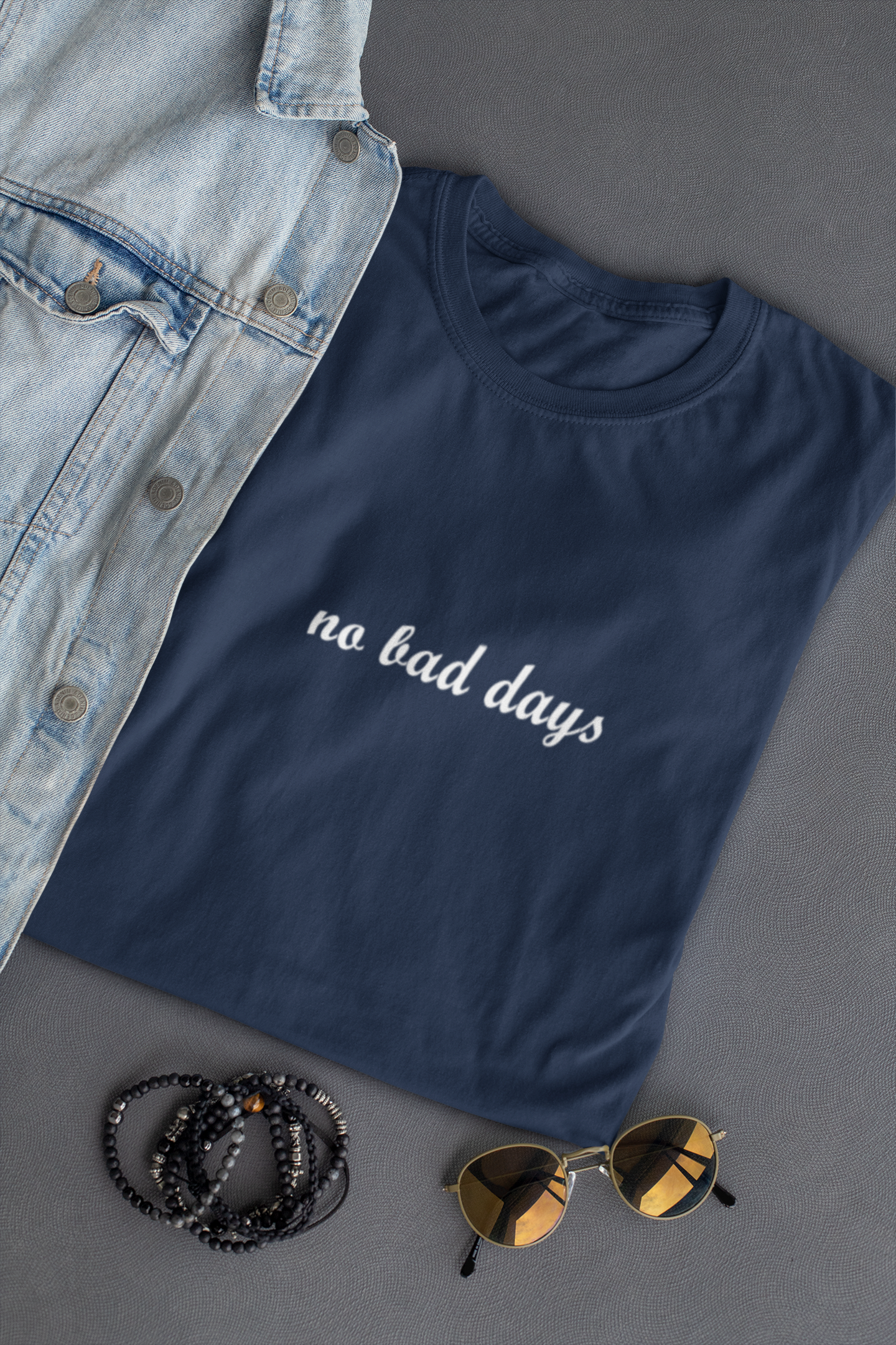 No Bad Days Minimal Mens Half Sleeves T-shirt- FunkyTeesClub
