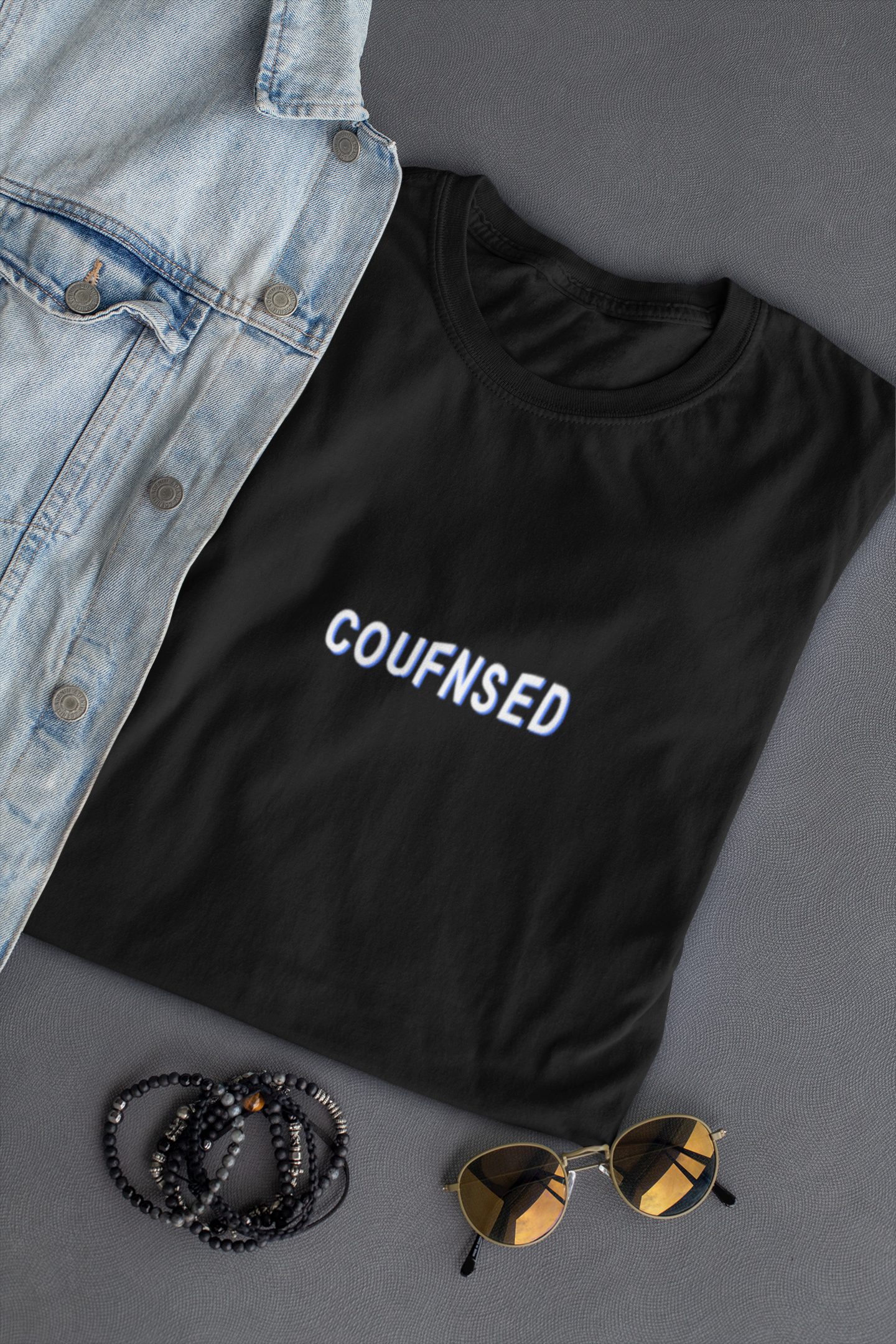 Confused Minimal Women Half Sleeves T-shirt- FunkyTeesClub