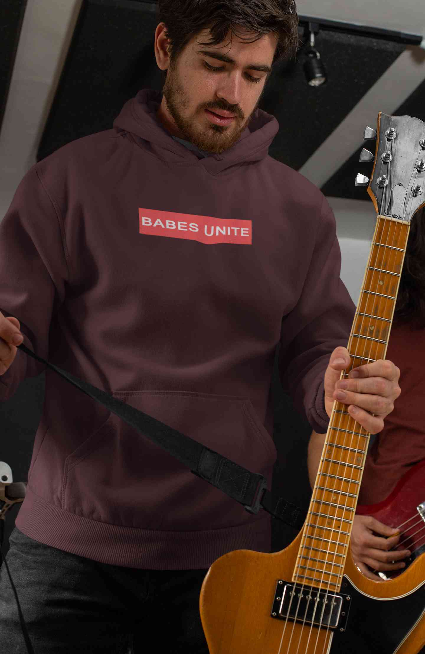 Babes Unite Men Hoodies-FunkyTeesClub