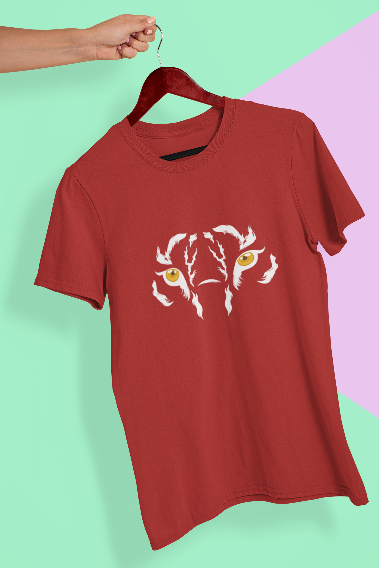 Tiger Mens Half Sleeves T-shirt- FunkyTeesClub