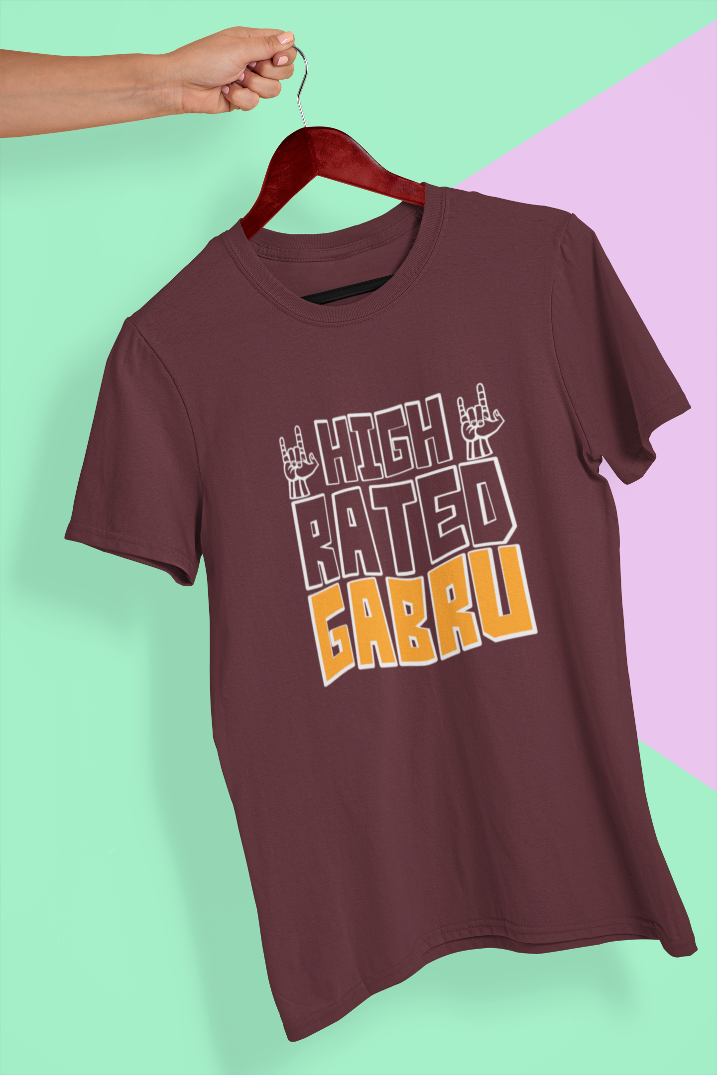 High Rated Gabru Desi Mens Half Sleeves T-shirt- FunkyTeesClub