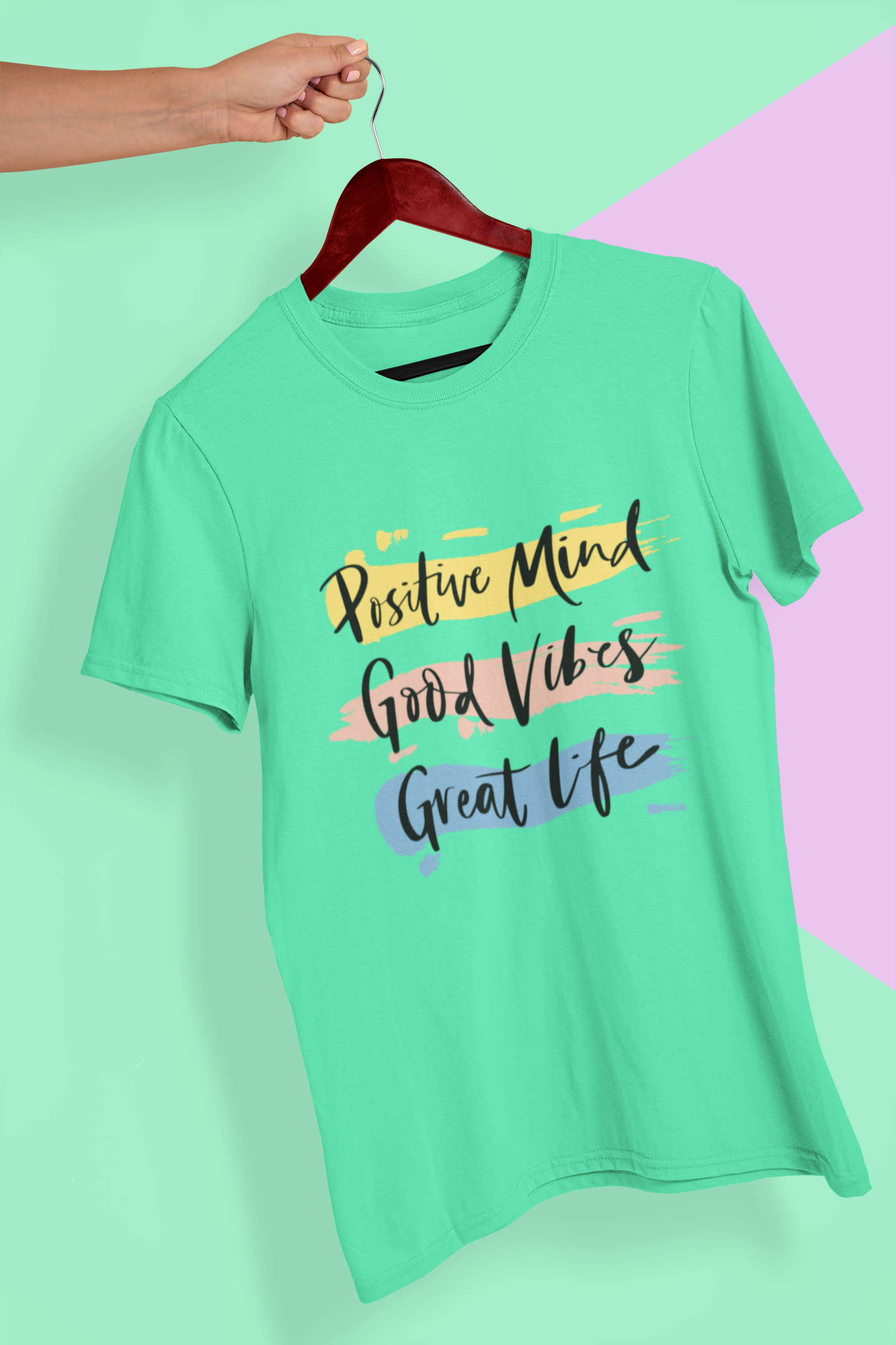 Good Vibes Mens Half Sleeves T-shirt- FunkyTeesClub
