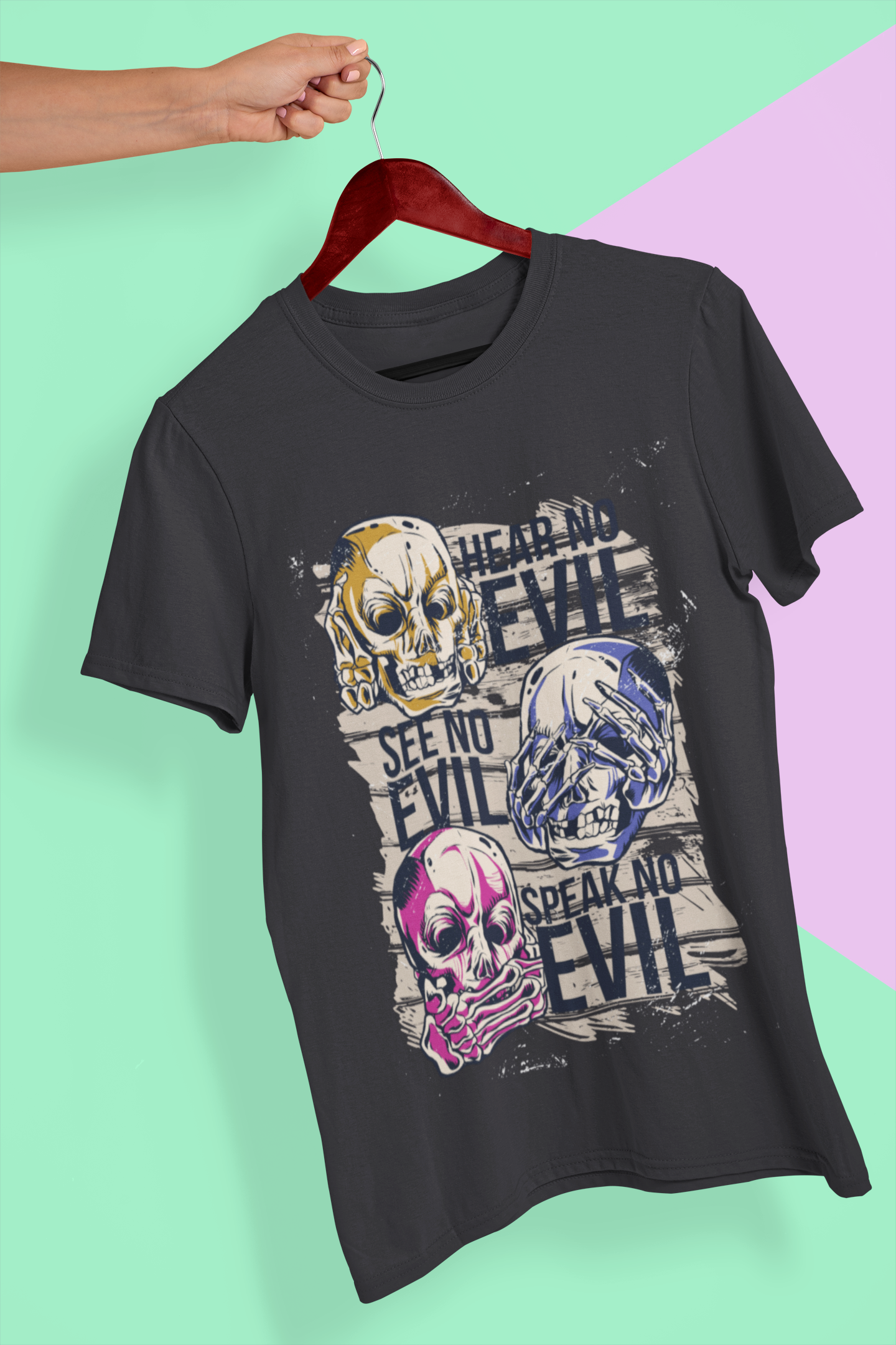 Hear No Evil Mens Half Sleeves T-shirt- FunkyTeesClub
