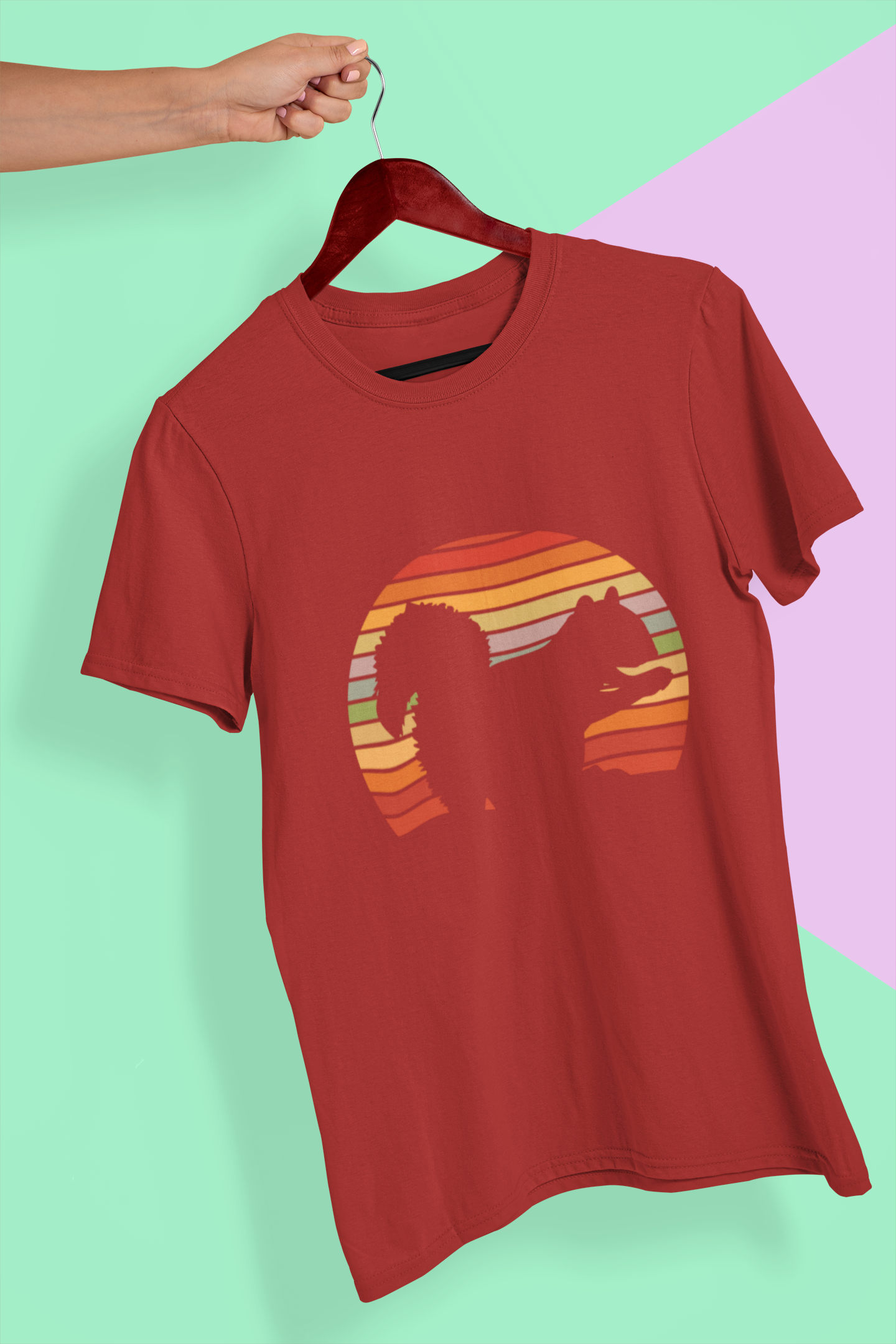 Retro Squirrel Mens Half Sleeves T-shirt- FunkyTeesClub