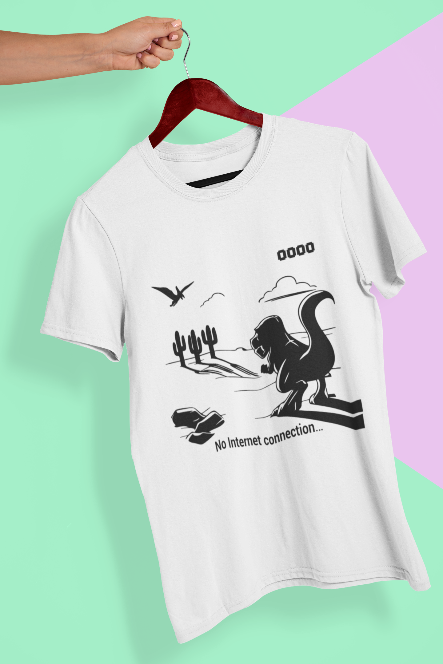 No Internet Anime Women Half Sleeves T-shirt- FunkyTeesClub