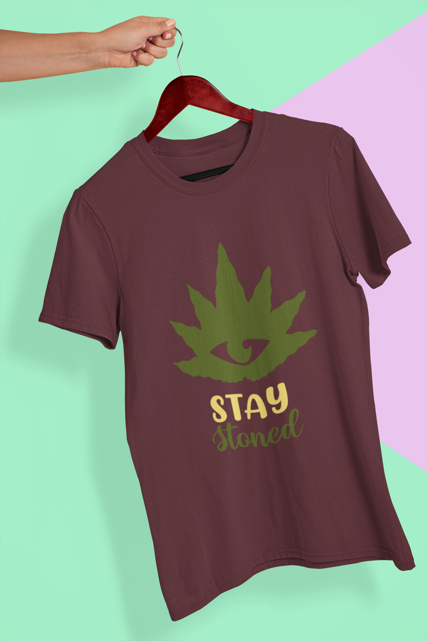 Stay Stoned Mens Half Sleeves T-shirt- FunkyTeesClub