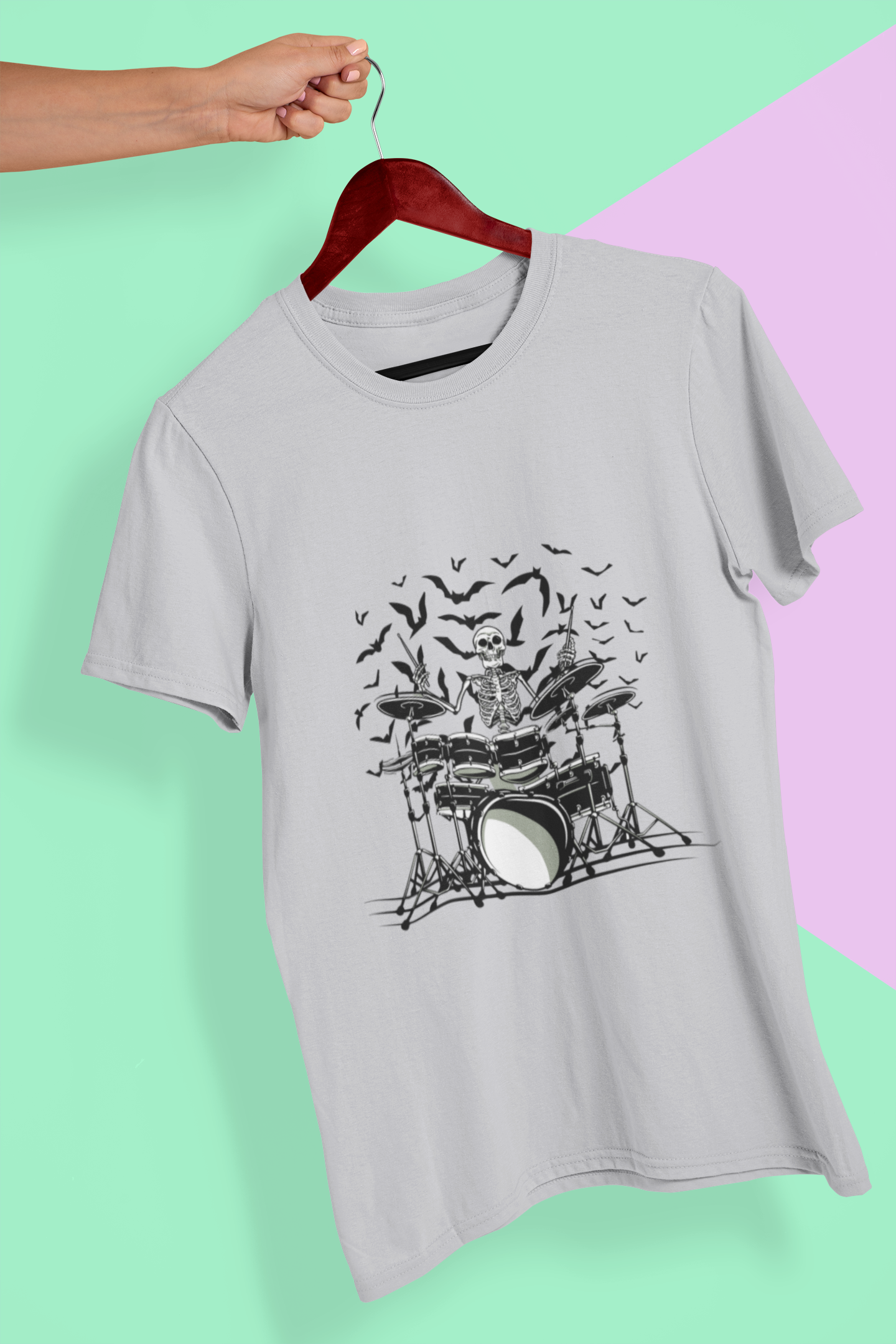 Skull Women Half Sleeves T-shirt- FunkyTeesClub
