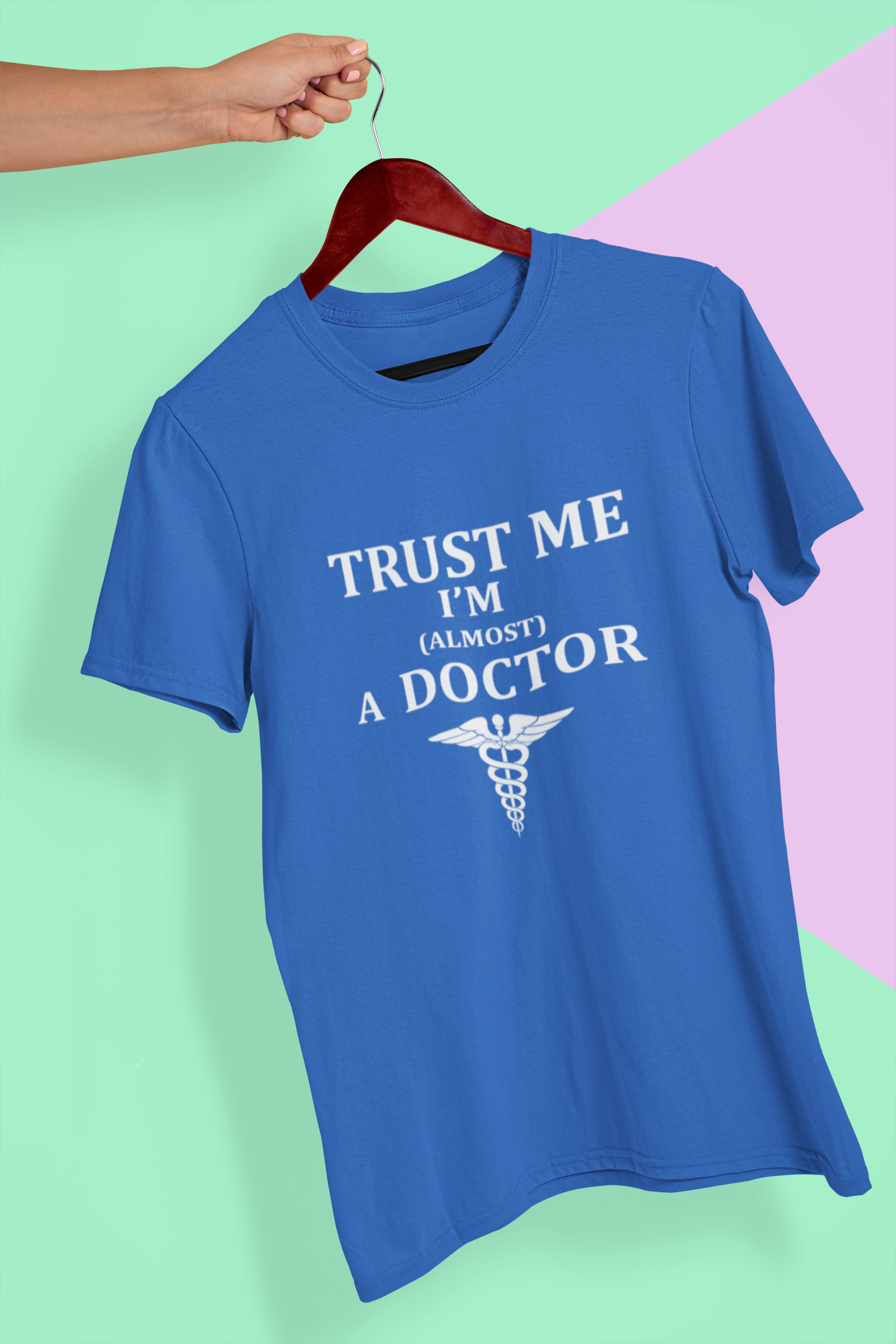 Trust Me I Am Almost A Doctor Mens Half Sleeves T-shirt- FunkyTeesClub