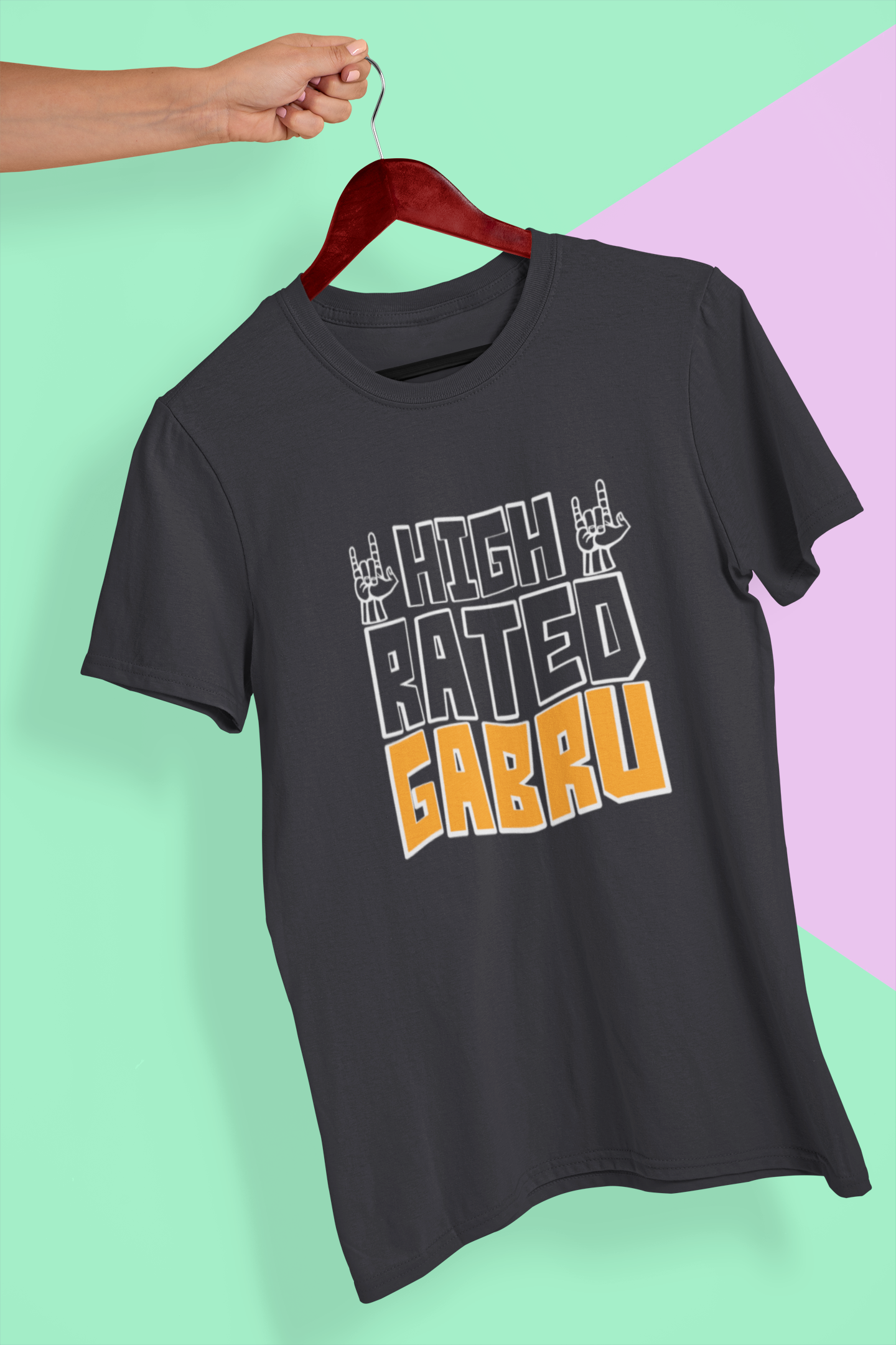 High Rated Gabru Desi Mens Half Sleeves T-shirt- FunkyTeesClub
