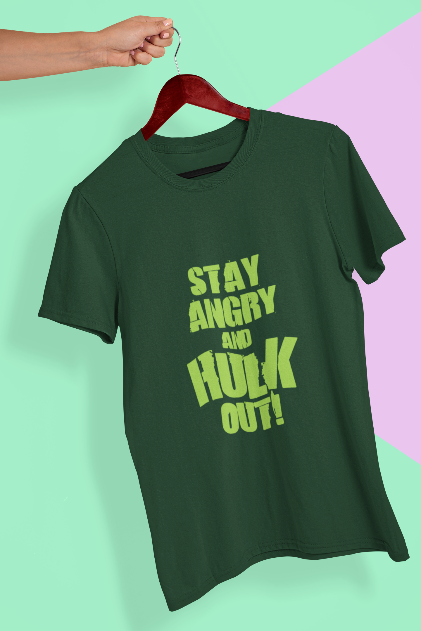 Hulk Out Women Half Sleeves T-shirt- FunkyTeesClub