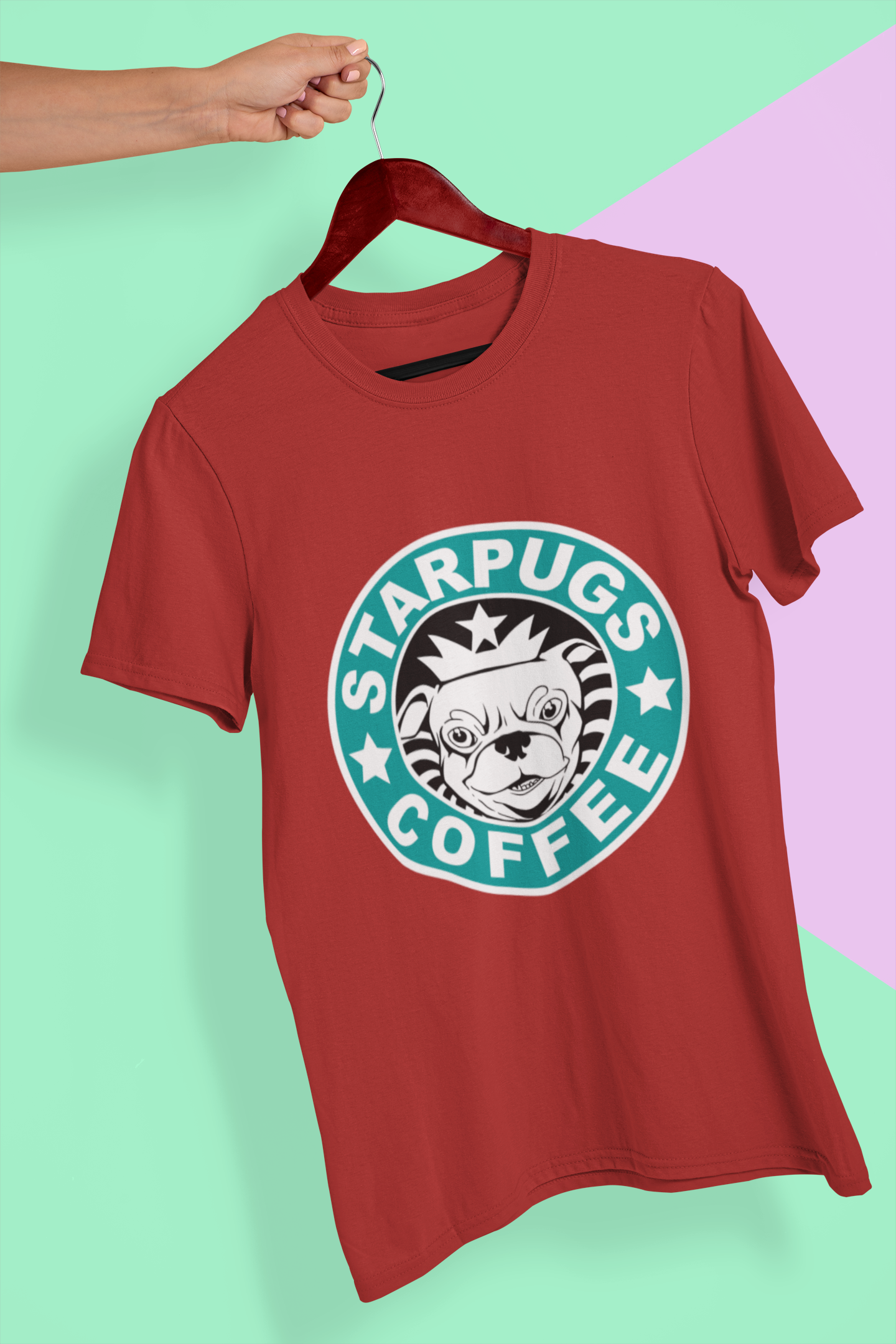 Star Pugs Women Half Sleeves T-shirt- FunkyTeesClub