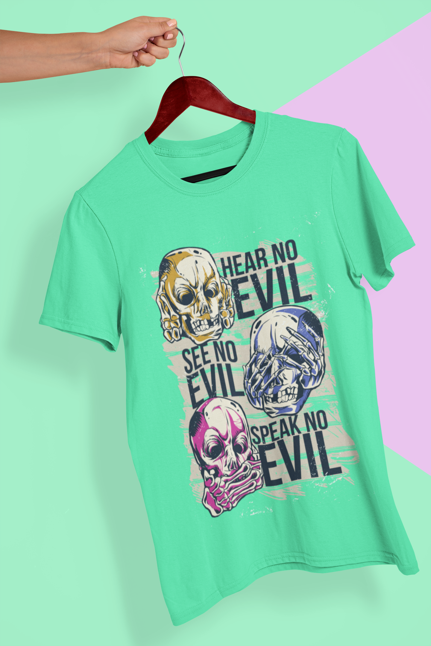 Hear No Evil Women Half Sleeves T-shirt- FunkyTeesClub