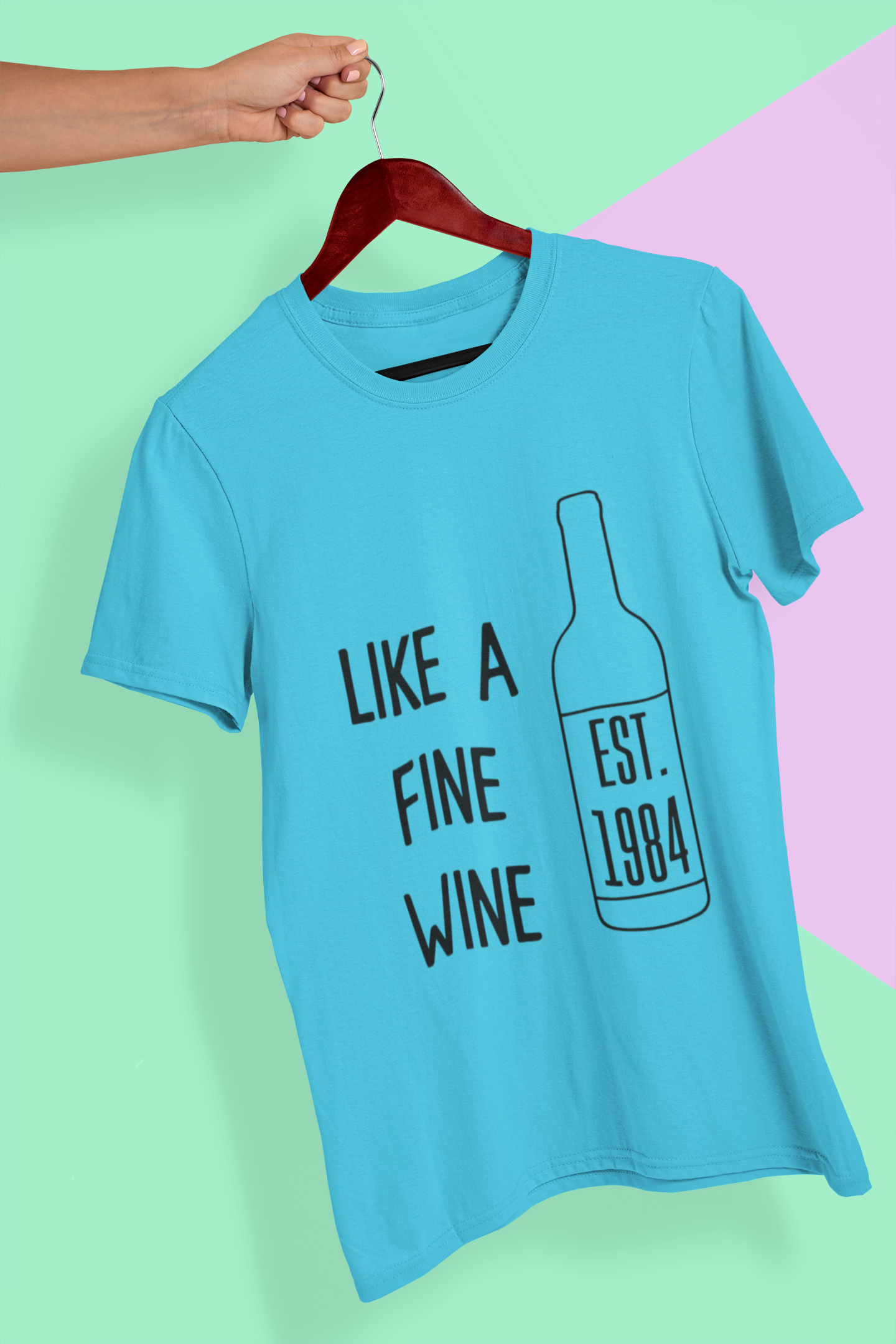 Like a Wine Women Half Sleeves T-shirt- FunkyTeesClub