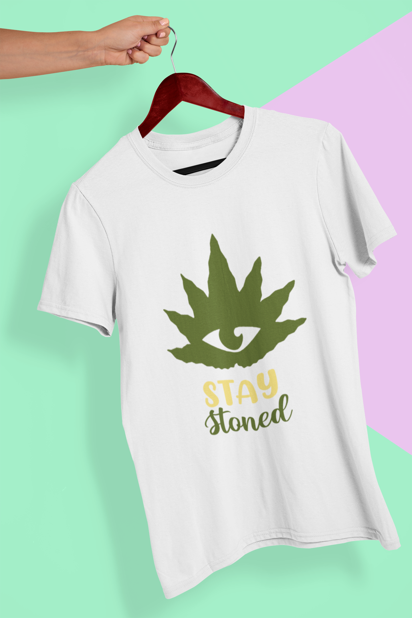 Stay Stoned Mens Half Sleeves T-shirt- FunkyTeesClub