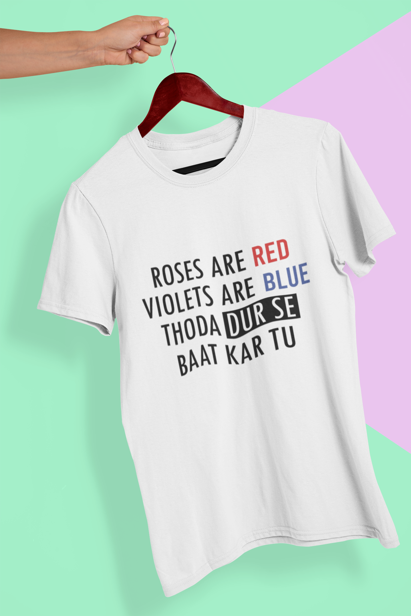Dur Se Bhaat Women Half Sleeves T-shirt- FunkyTeesClub